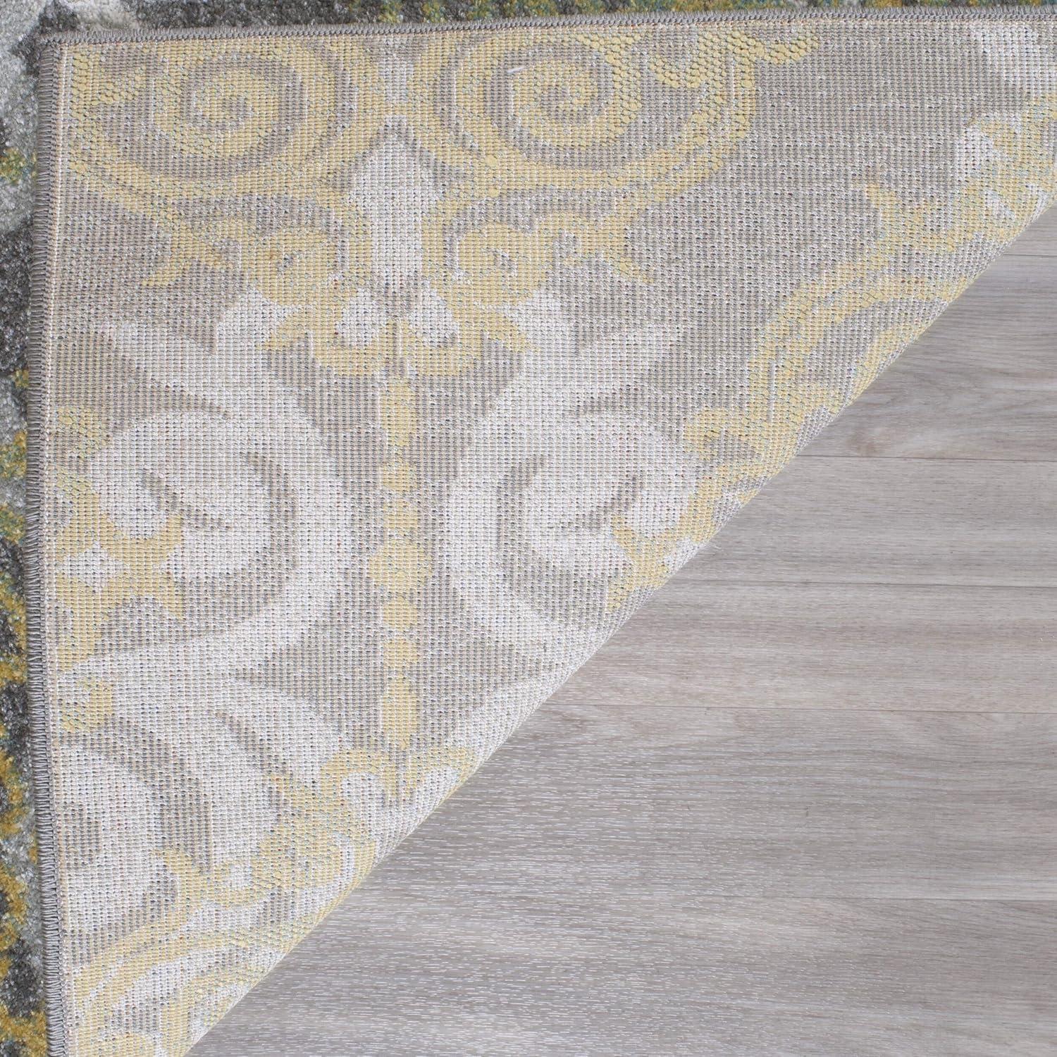 Evoke EVK230 Power Loomed Area Rug - Grey/Ivory - 12'x18' - Safavieh.