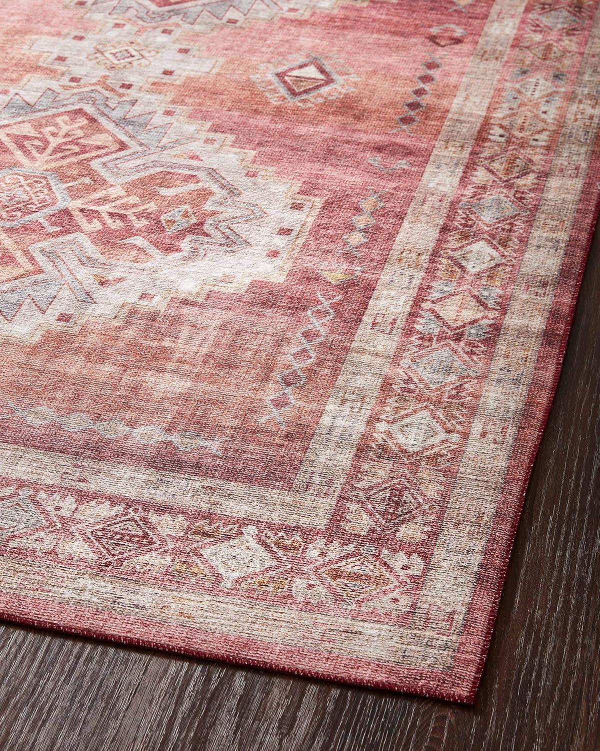 Loloi II Heidi Collection HEI-03 Sunset / Natural, Southwestern Area Rug 5'-0" x 7'-6"