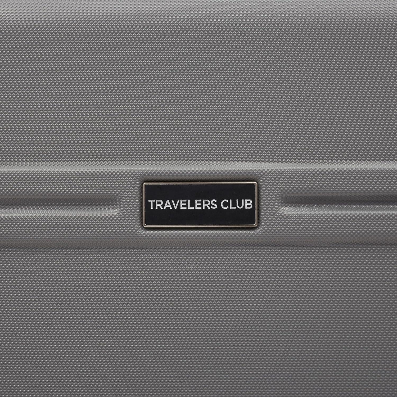 Travelers Club 20" Skyline Rolling Hard Case Carry-on Luggage - Gray