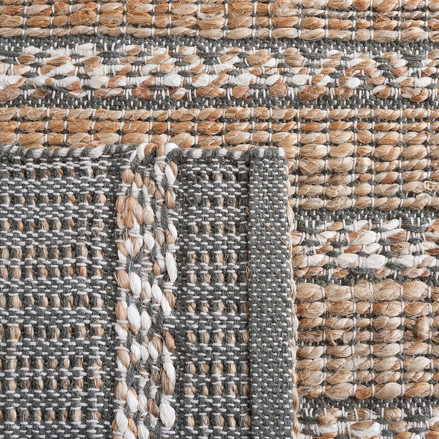 Natural Fiber NFB655 Power Loomed Area Rug - Olive/Natural - 3'x5' - Safavieh.