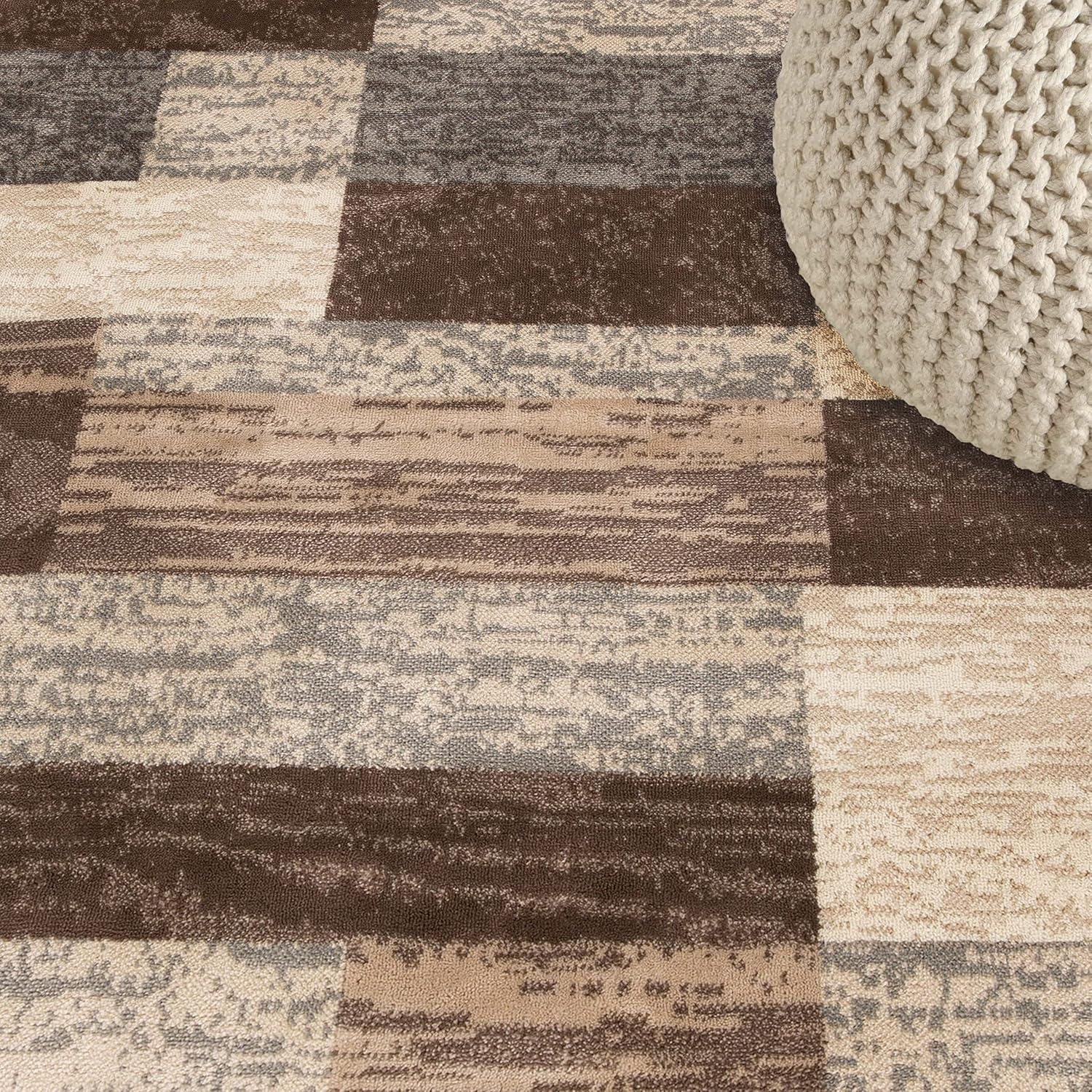 Superior Rockwood Geometric Indoor Area Rug, 8' x 8' Square, Slate