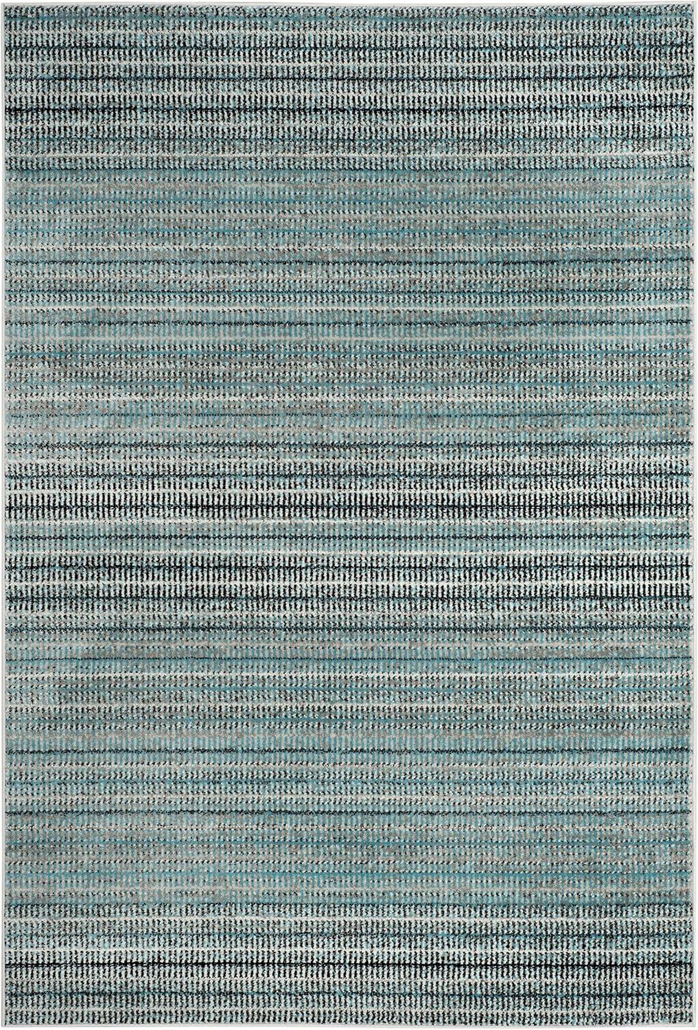 SAFAVIEH Skyler Constantina Striped Area Rug, Blue/Grey, 6' x 9'