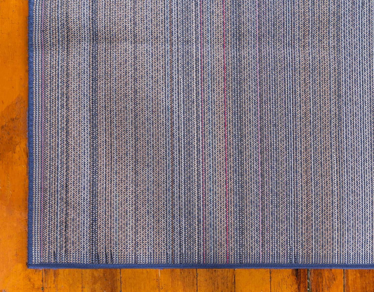 Unique Loom 10' 0 x 13' 0 Solo Calabasas Navy Blue Area Rug