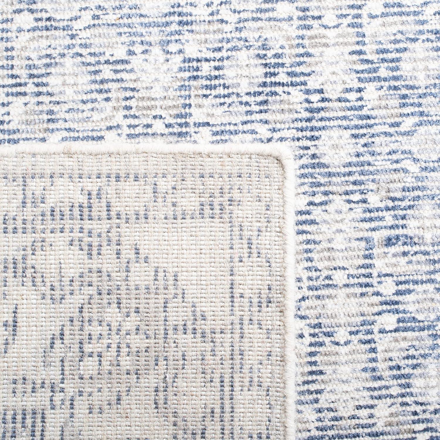 Restoration Vintage RVT706 Hand Loomed Runner Rug - Blue/Ivory - 2'3"x9' - Safavieh.