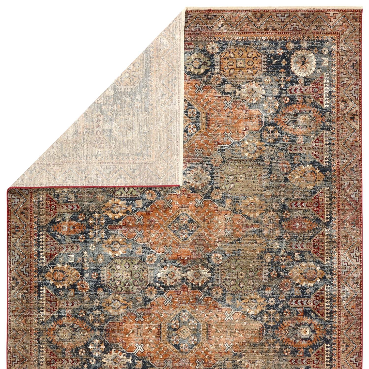 Zefira Gray Synthetic 8' x 10' Rectangular Rug