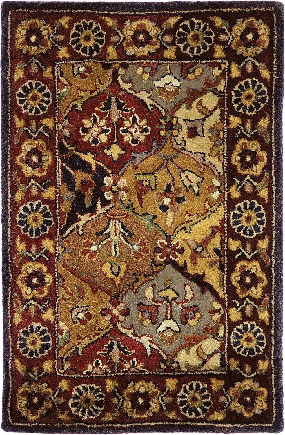 Heritage HG510 Hand Tufted Area Rug - Multi/Red - 7'6"x9'6" - Safavieh.