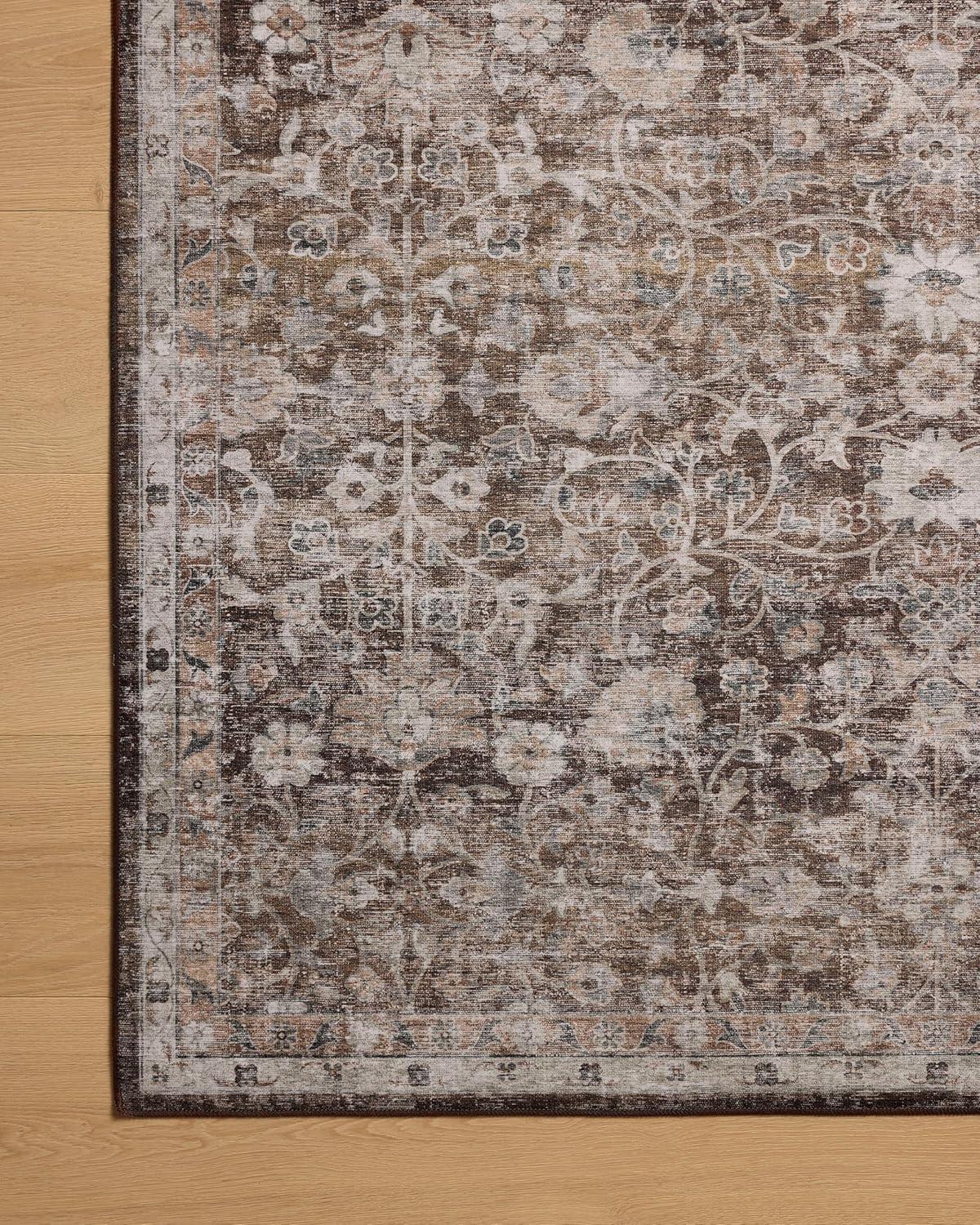 Amber Lewis x Loloi Machine Washable Josie Earth / Natural Area Rug