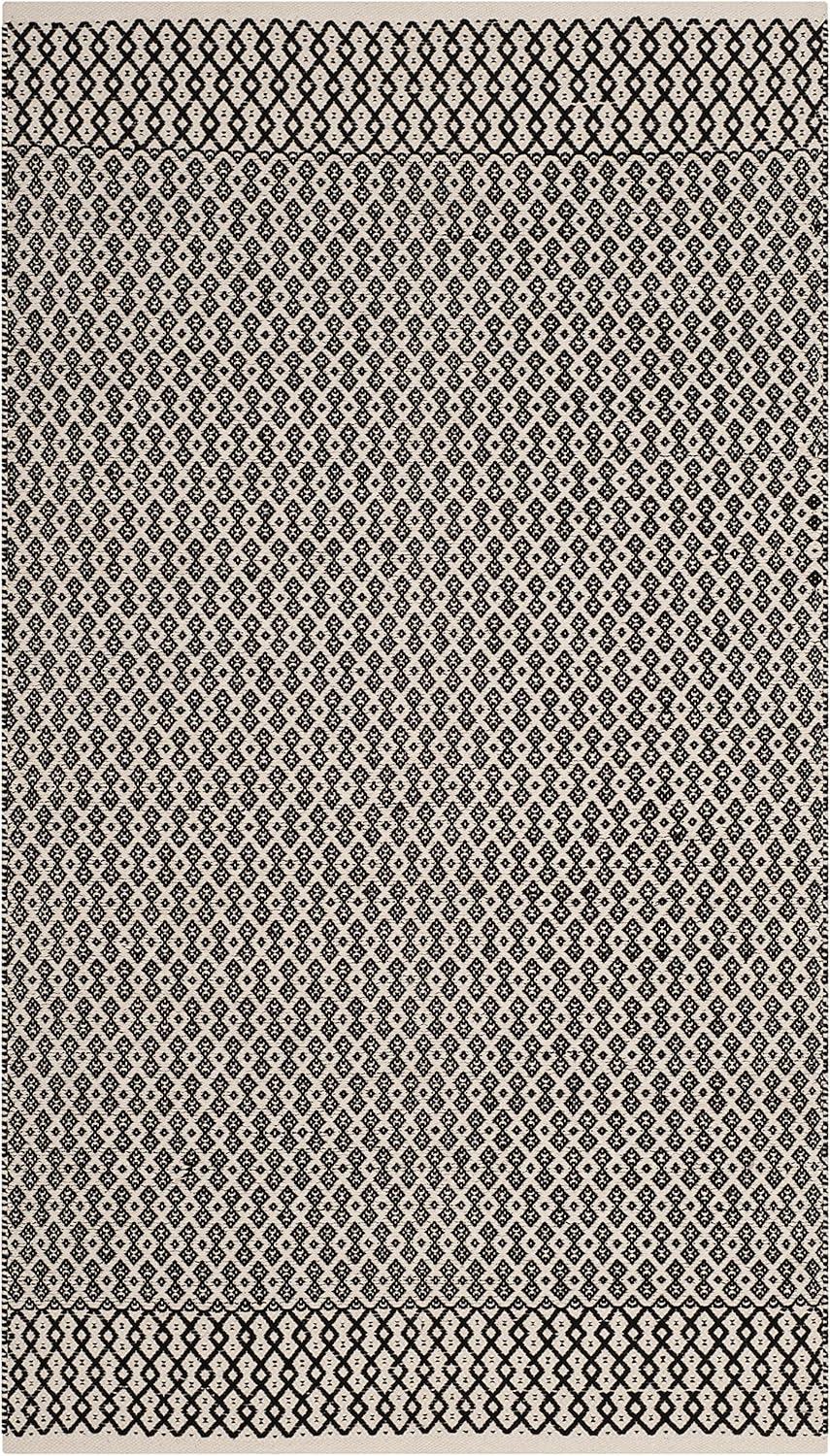 Montauk MTK339 Hand Woven Indoor Accent Rug - Ivory/Black - 3'x5' - Safavieh