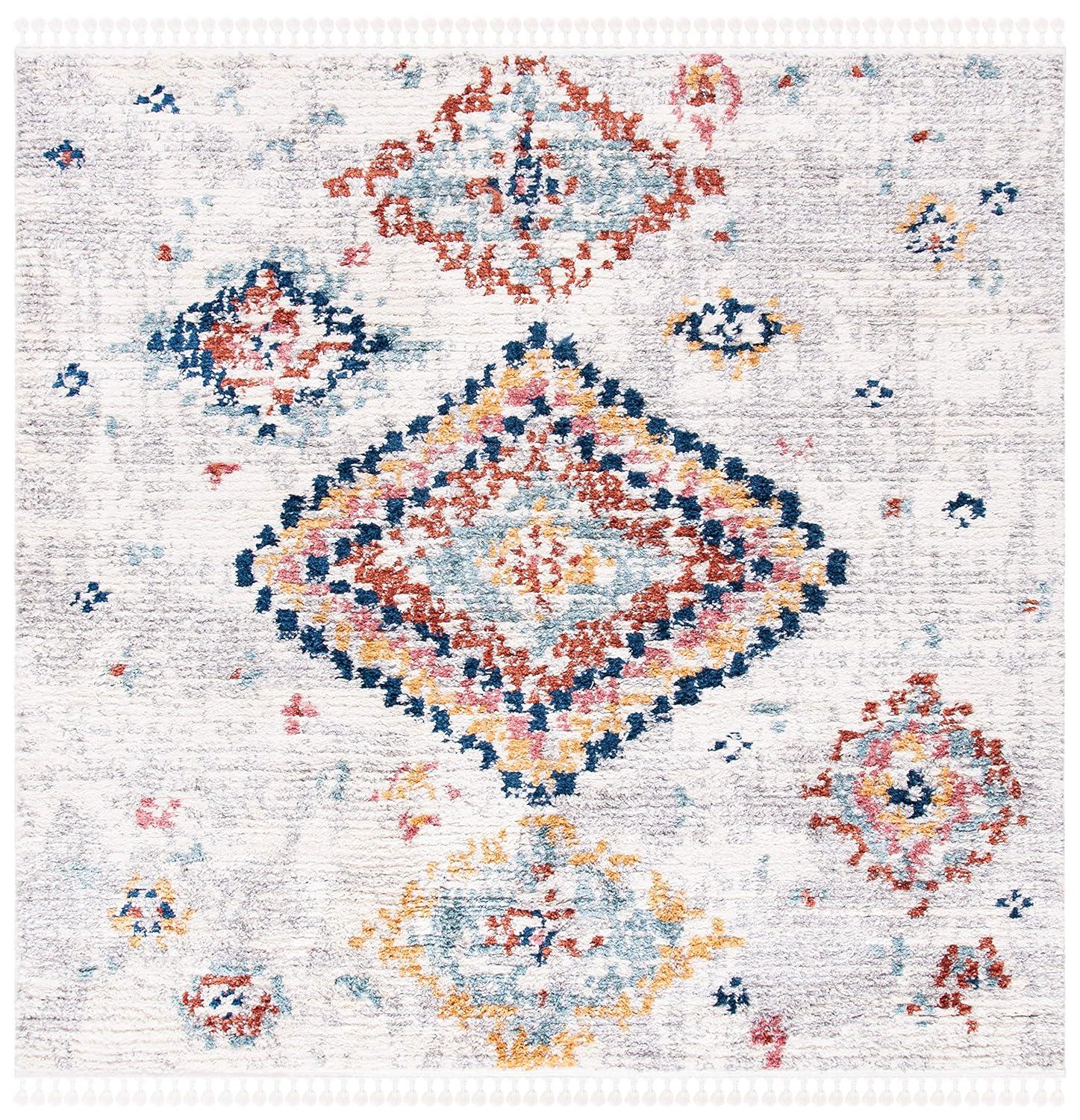 SAFAVIEH Morocco Collection MRC954A Ivory / Multi Rug