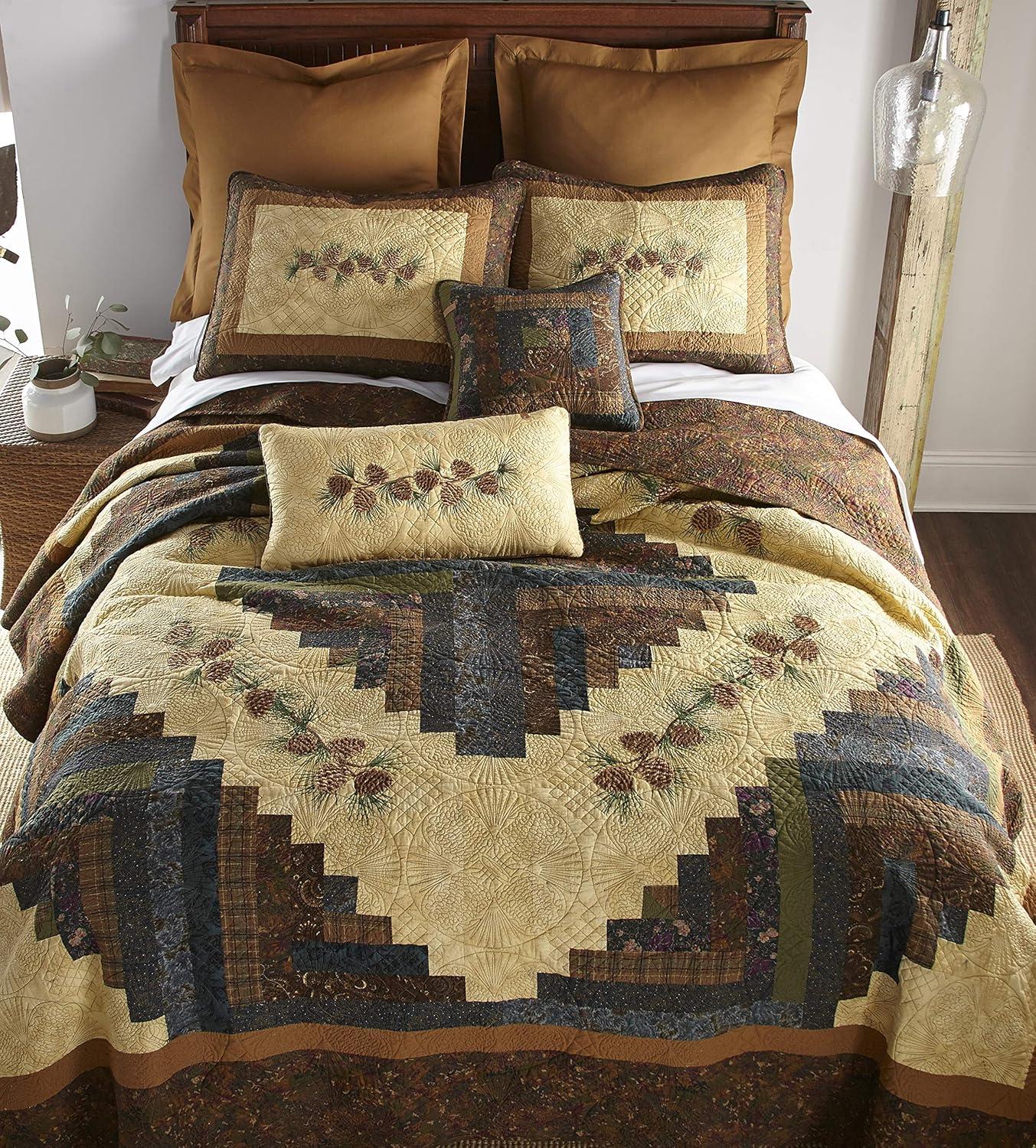 Donna Sharp CabinRaising Pine Cone Quilt
