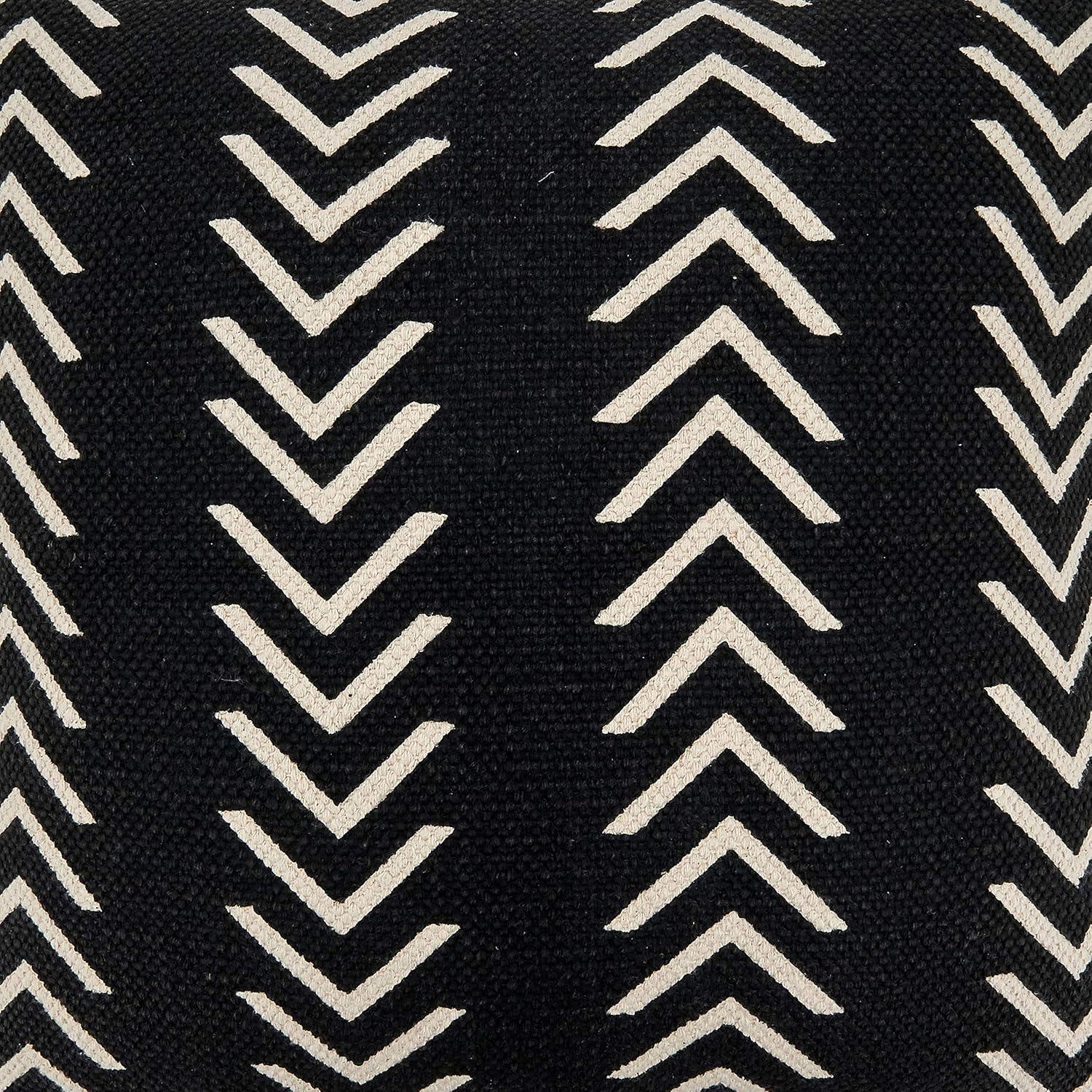 Saro Adah Collection Cotton Geometric 22" Throw Pillow Cover & Reviews | Wayfair