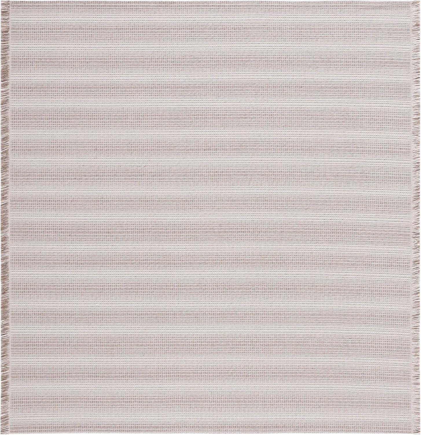 Augustine AGT501 Machine Made Indoor Area Rug - Ivory/Taupe - 6'-4"x6'-4" - Safavieh
