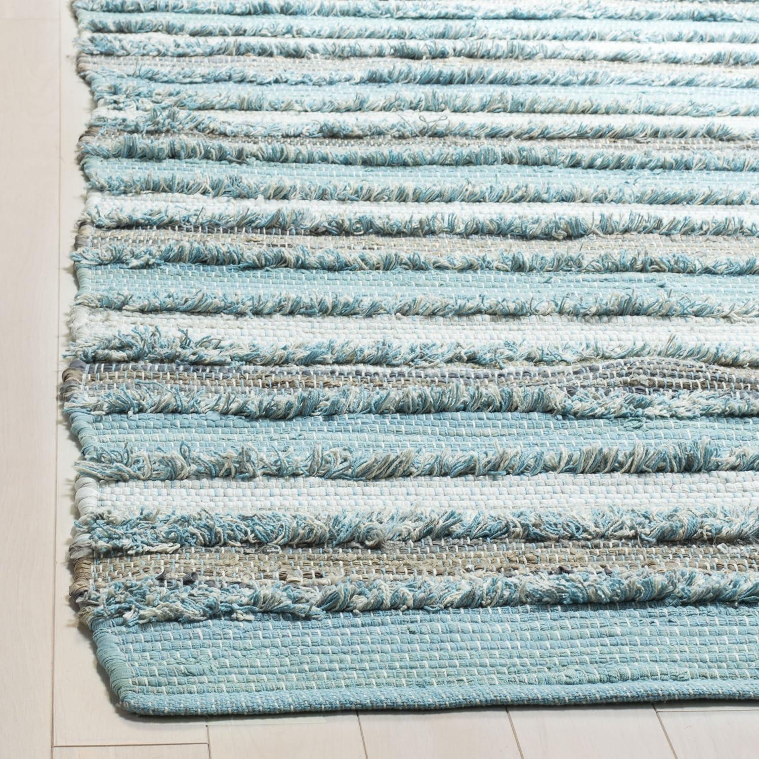 Montauk MTK951 Hand Woven Accent Rug - Aqua/Multi - 2'6"x4' - Safavieh.