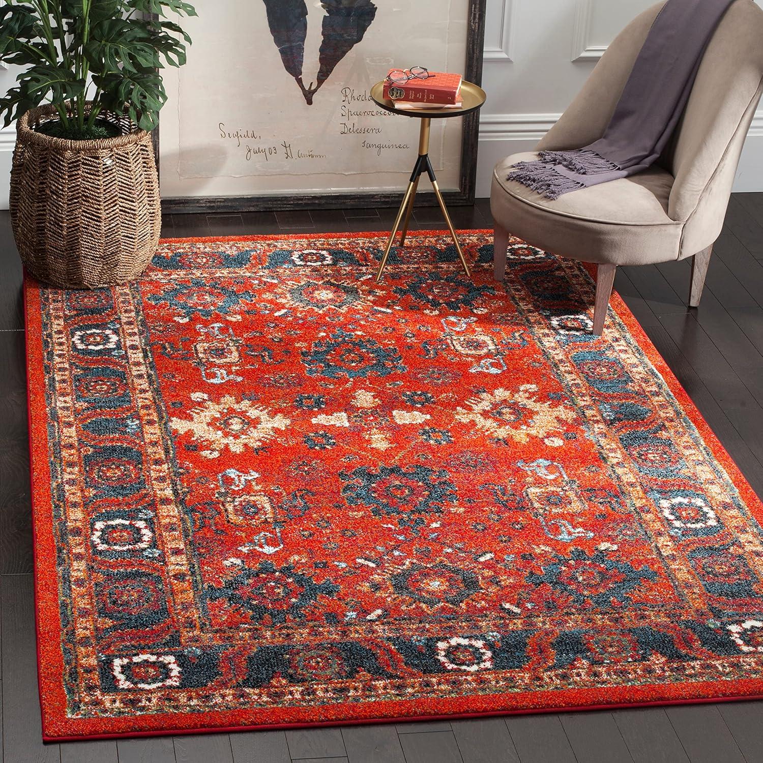 Vintage Hamadan VTH214 Power Loomed Indoor Accent Rug - Taupe - 3' Round - Safavieh