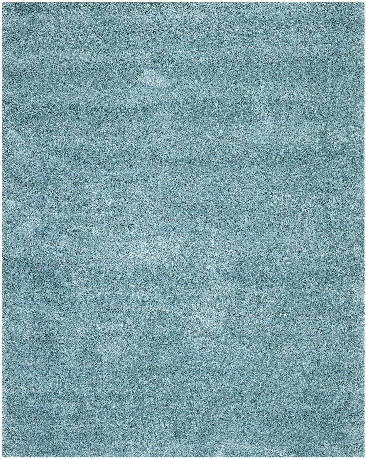 Milan Shag SG180 Power Loomed Indoor Area Rug - Aqua Blue - 8'x10' - Safavieh