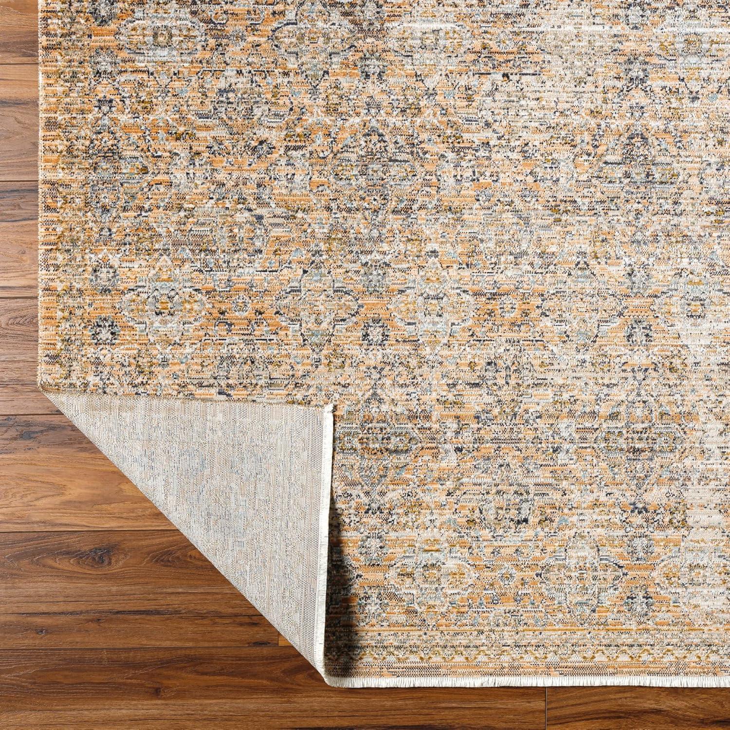 Livabliss x Becki Owens Ren Damask Washable Area Rug ,7'10" x 10',Faded Taupe