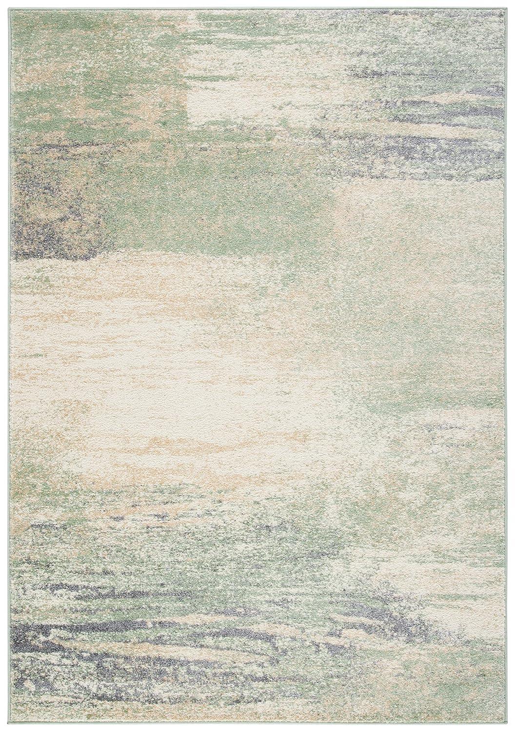 Adirondack ADR112 Machine Made Indoor Area Rug - Ivory/Sage - 5'-1"x7'-6" - Safavieh