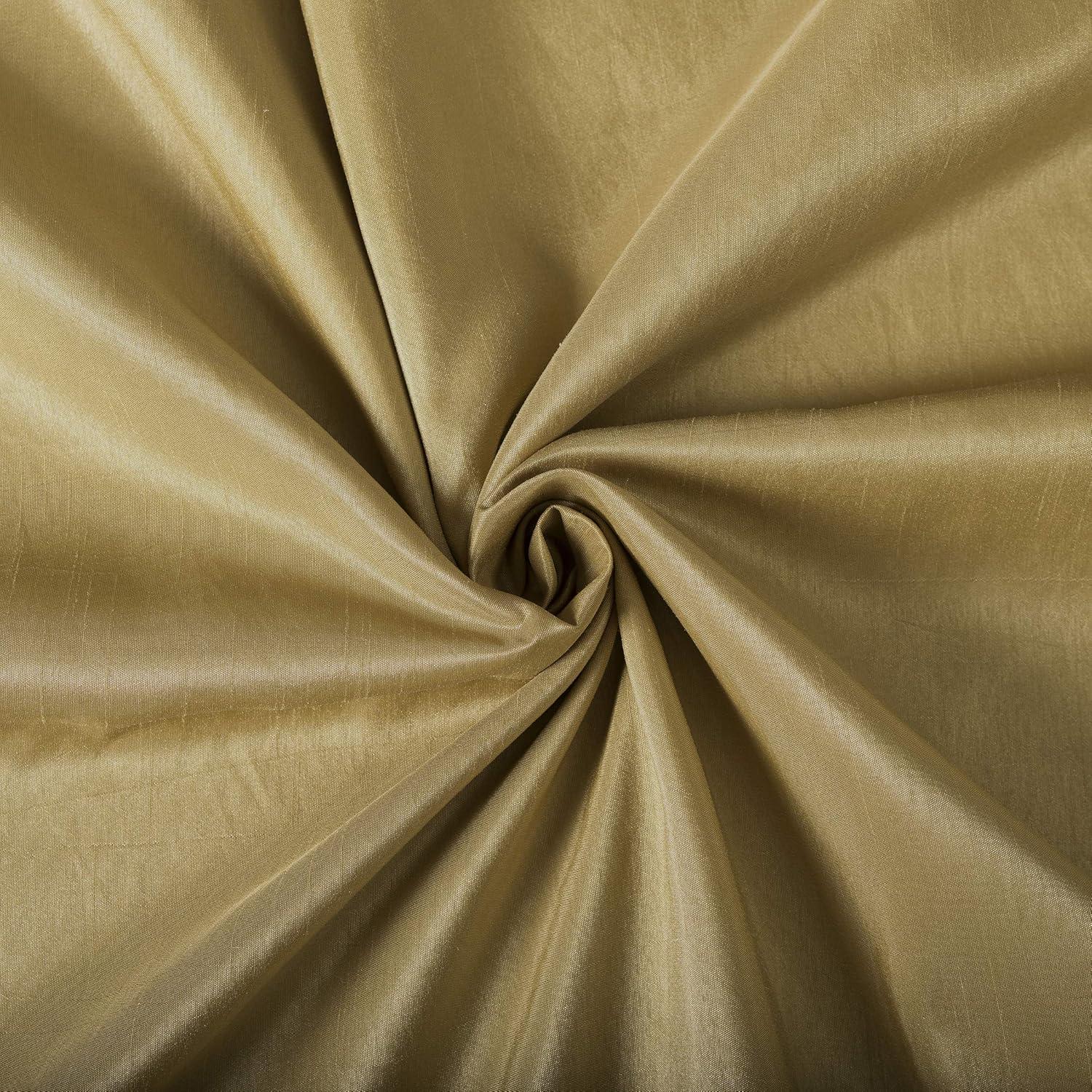 Faux Dupioni Silk Thermal Extreme 100% Blackout Back Tab Curtain Panel