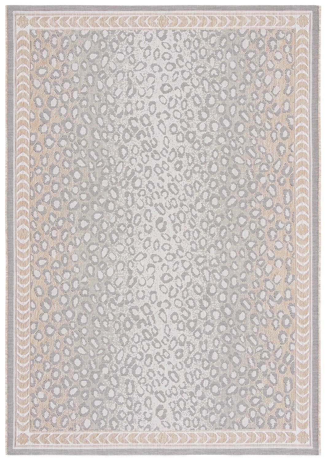 Courtyard CY6100 Power Loomed Indoor/Outdoor Accent Rug - Beige/Gold - 2'x3'7" - Safavieh.