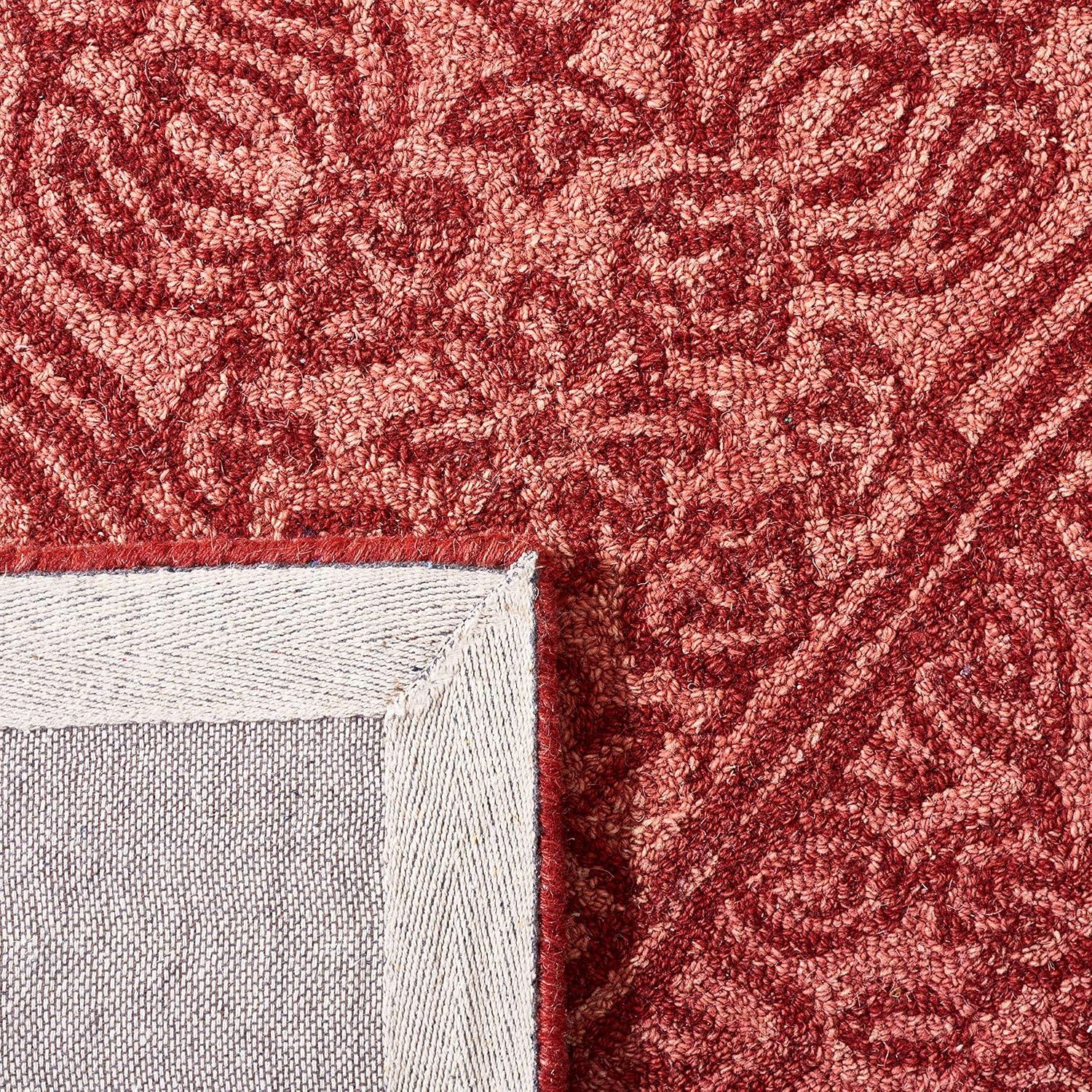 SAFAVIEH Dip Dye Felicia Floral Area Rug, Red, 3' x 5'