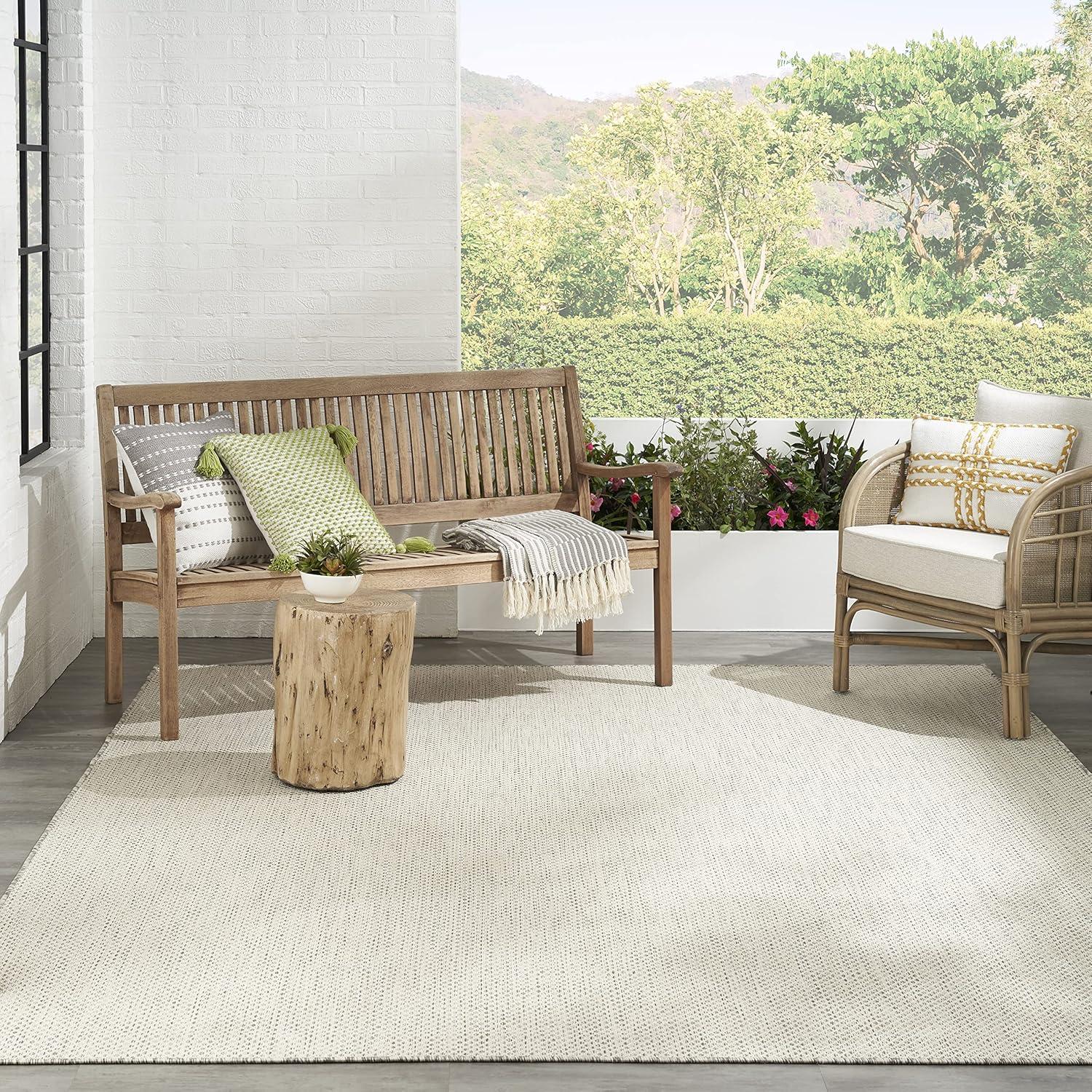 Nourison Courtyard Modern Easy Care Outdoor Rug