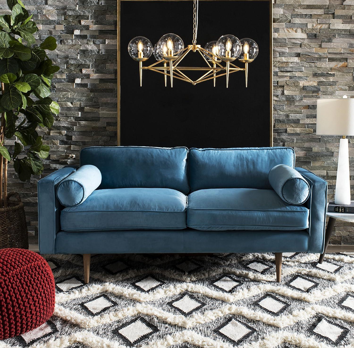 Kenya KNY908 Hand Knotted Area Rug - Black/Ivory - 8'x10' - Safavieh