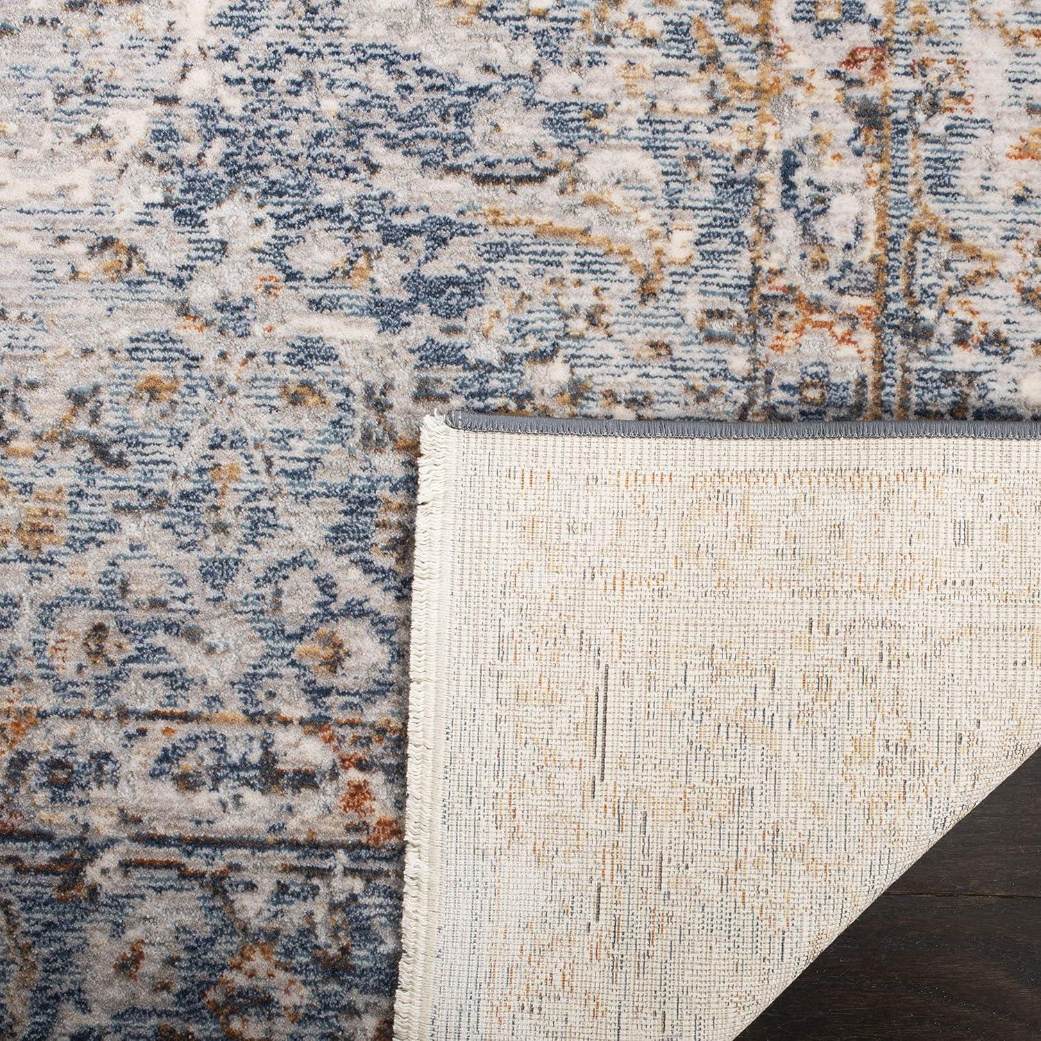 Montgomery Dreamy Blue Rectangular 4' x 6' Easy-Care Area Rug