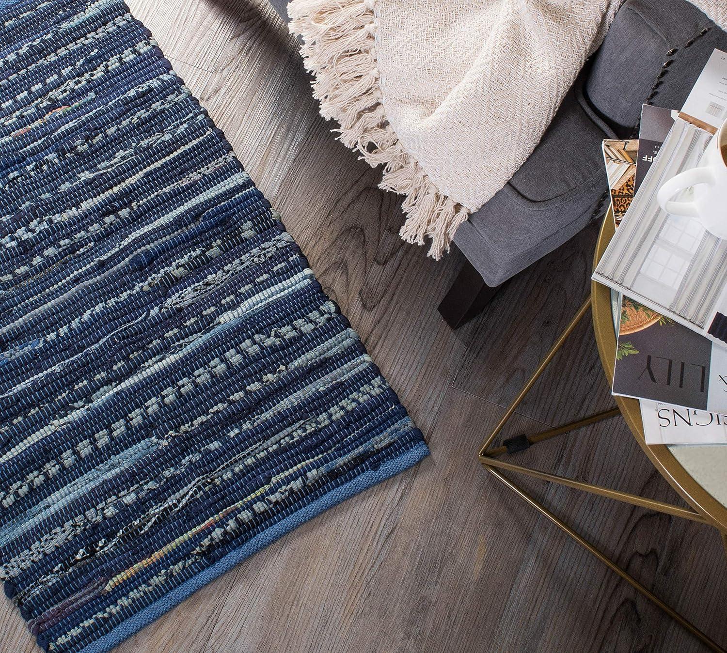 Design Imports Multicolor Chindi - Nautical Blue - 4 X 6 Ft