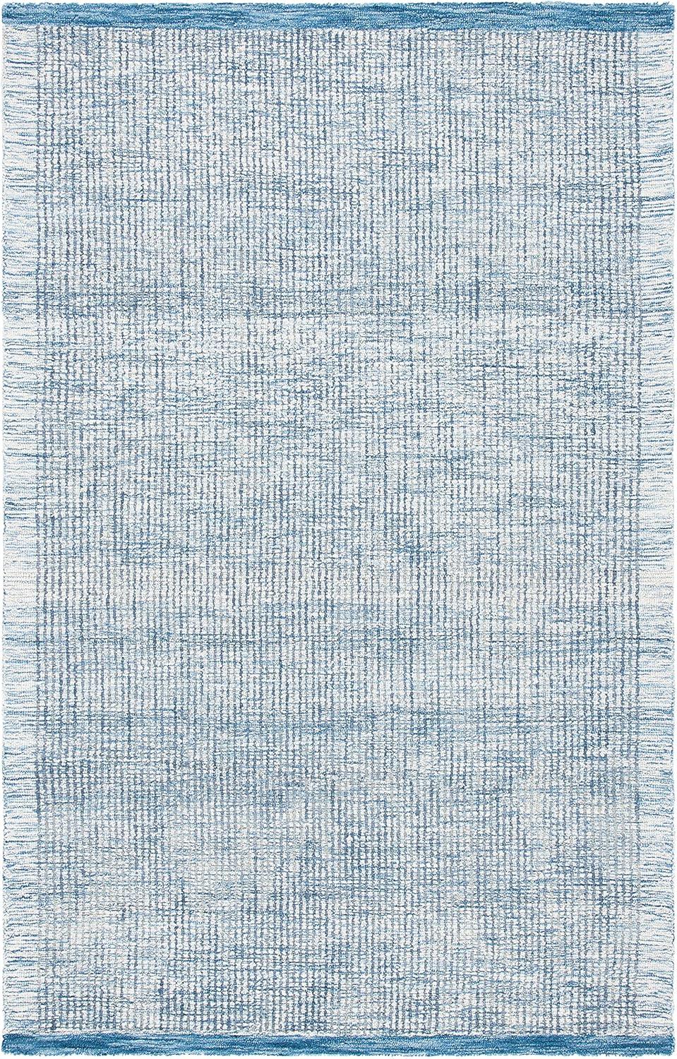 Metro MET151 Hand Tufted Indoor Area Rug - Ivory/Blue - 4'x6' - Safavieh