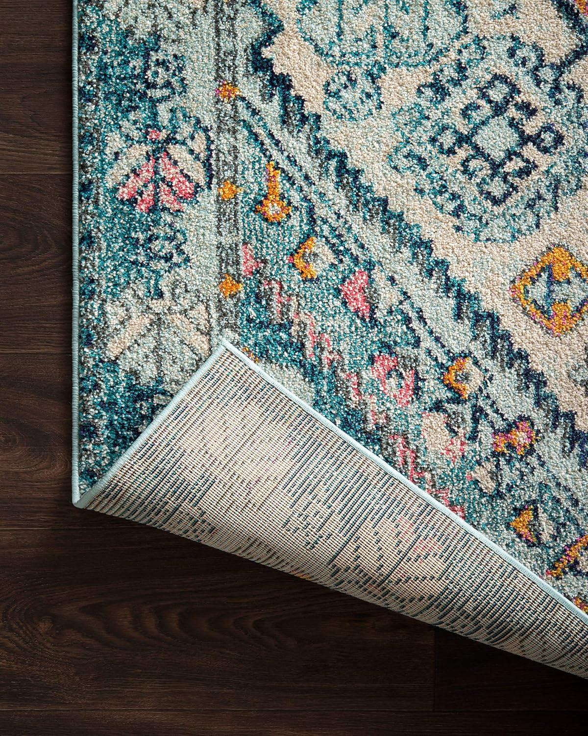 Loloi II Nadia Abstract Aqua / Navy Area Rug