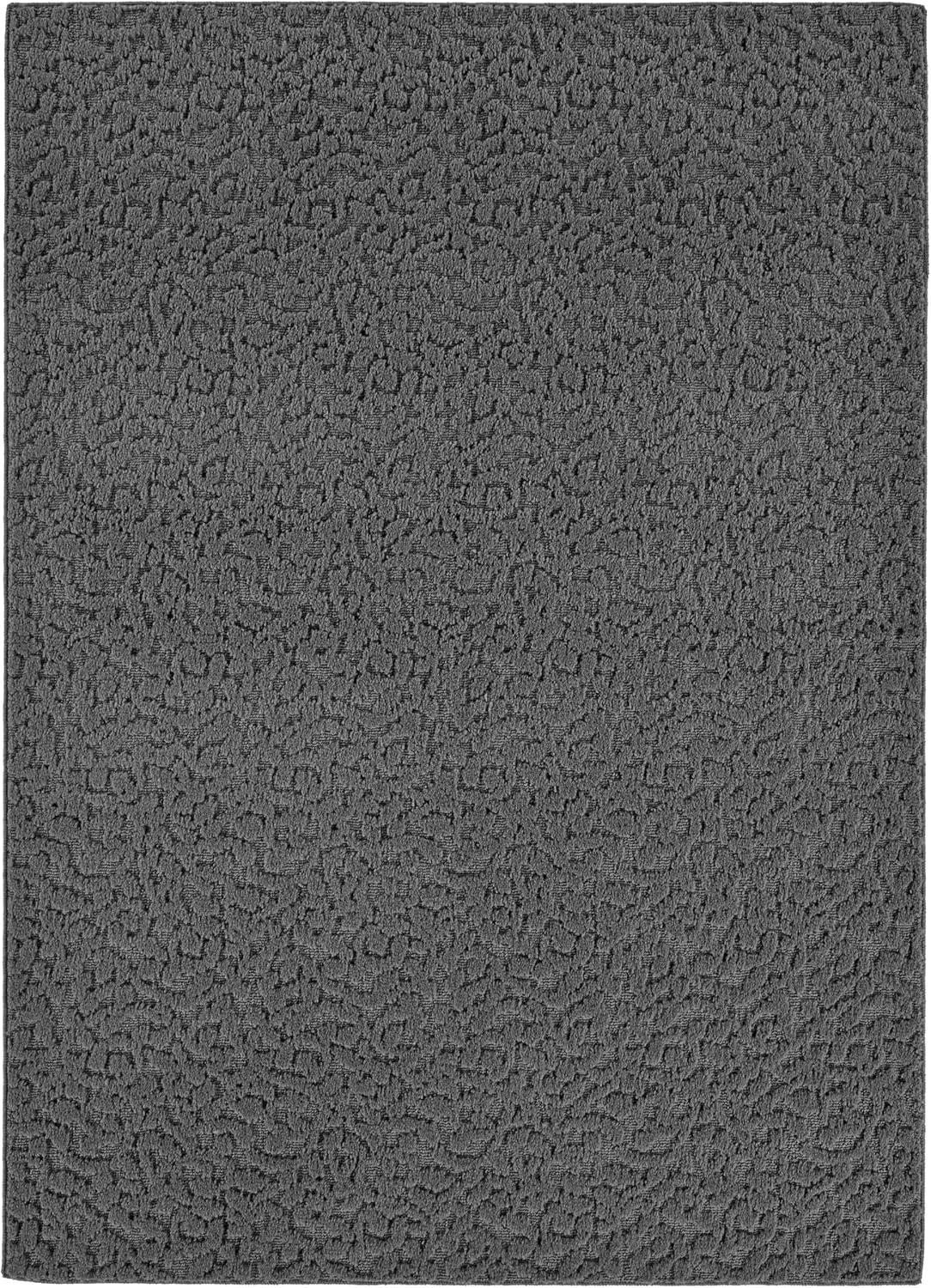 Ivy Vine 9' x 12' Cinder Gray Tufted Synthetic Area Rug