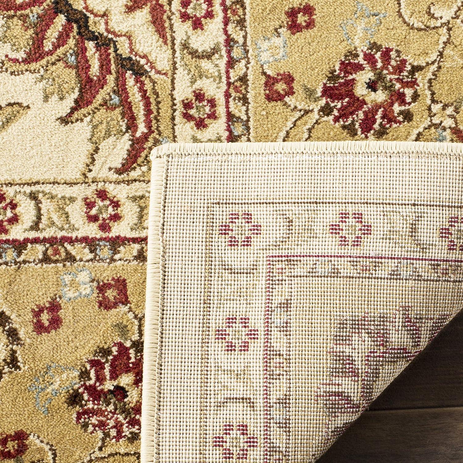 Lyndhurst LNH553 Power Loomed Area Rug - Ivory/Beige - 6'7"x6'7" - Safavieh.