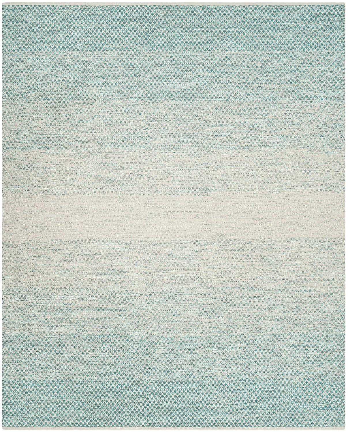 Montauk MTK601 Hand Woven Indoor Area Rug - Turquoise/Ivory - 8'x10' - Safavieh