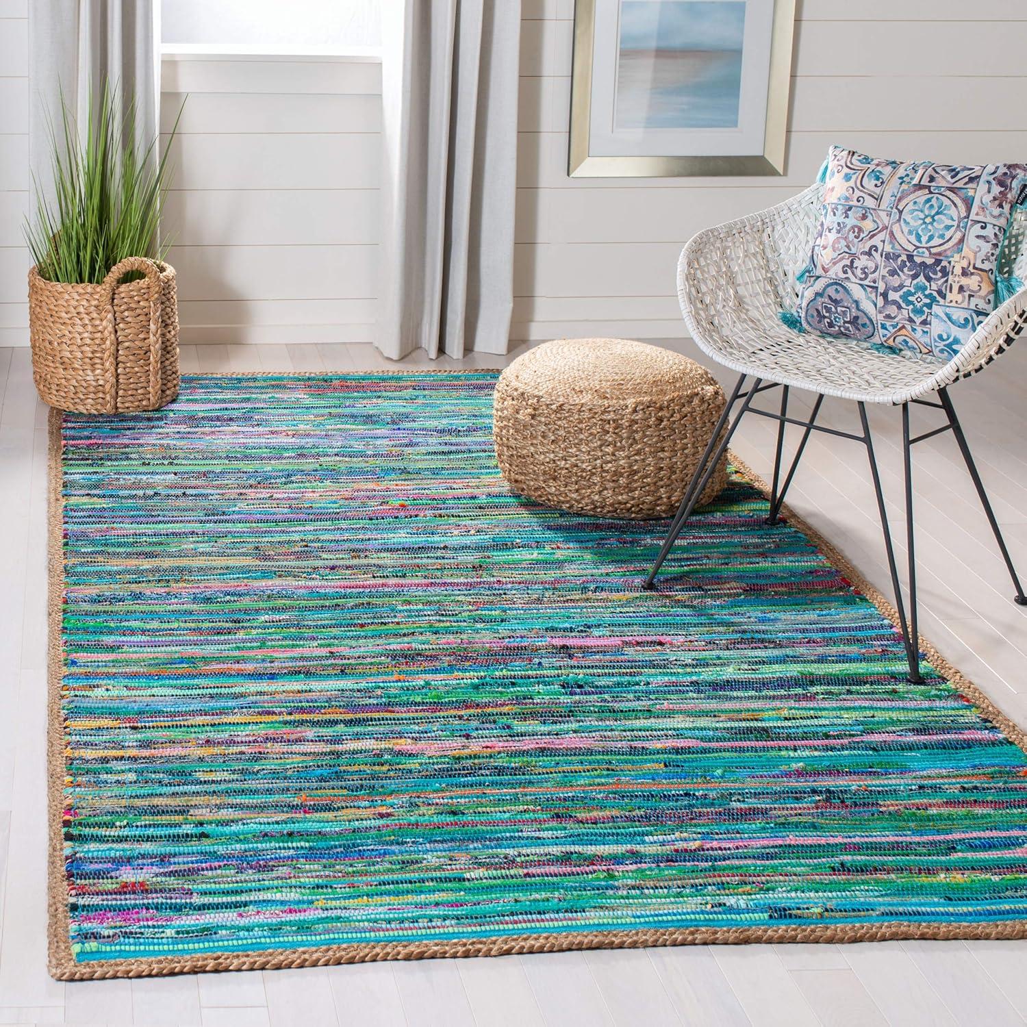 Montauk MTK960 Hand Woven Area Rug - Green/Natural - 8'x10' - Safavieh.