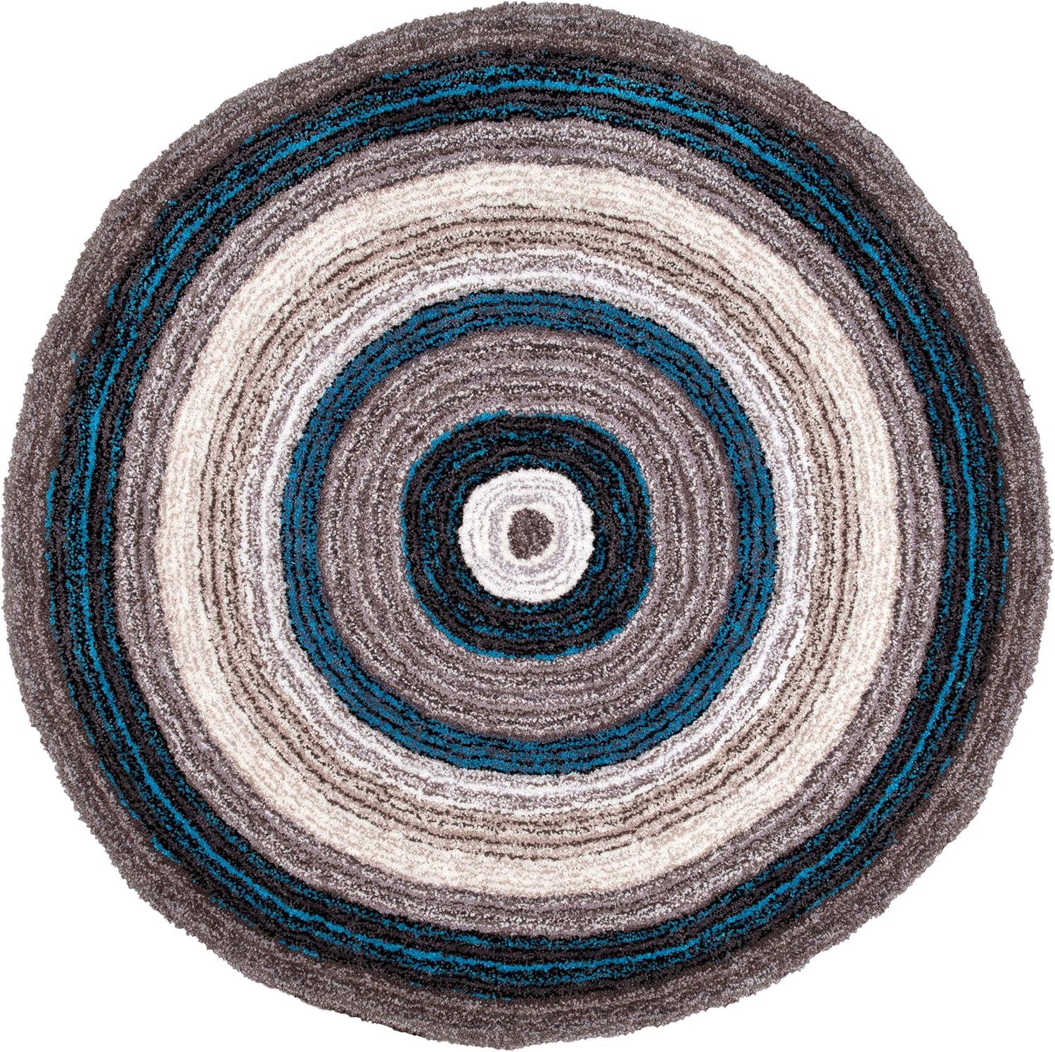 nuLOOM Classie Hand Tufted Shag Area Rug, 3' x 5', Blue Multi