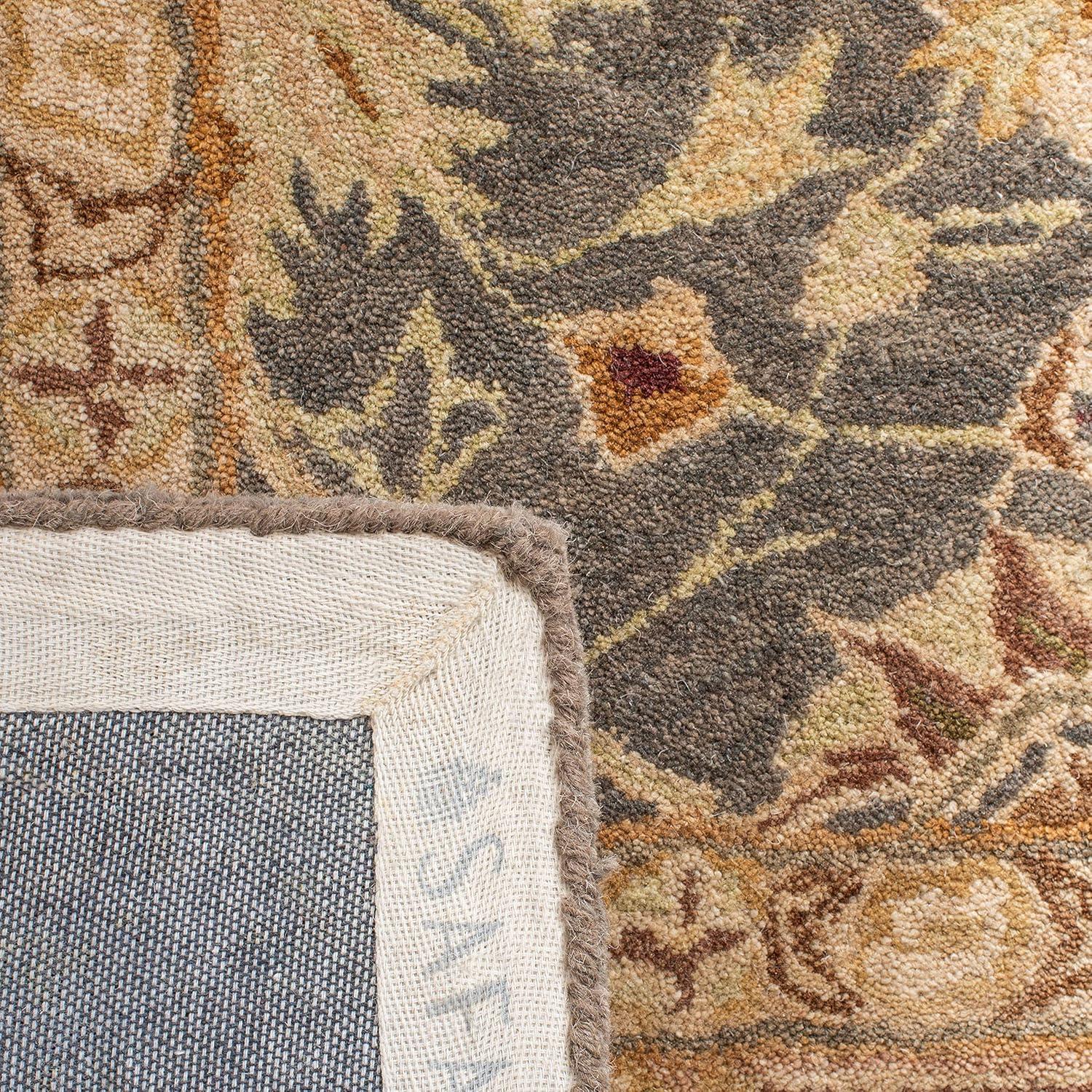Anatolia AN549 Hand Tufted Indoor Area Rug - Teal Blue/Taupe - 8'x10' - Safavieh