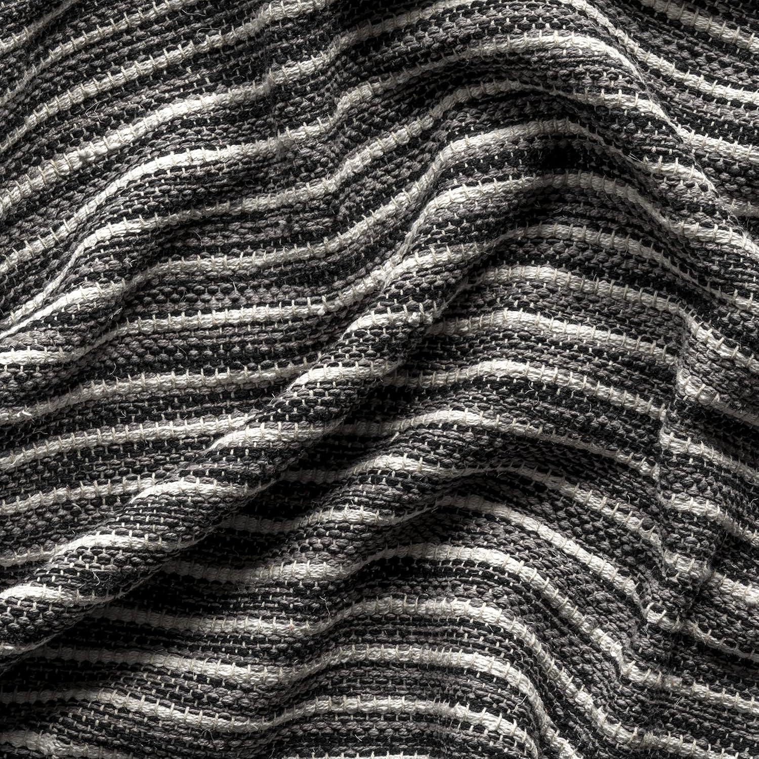 nuLOOM Missy Handmade Cotton Contemporary Diamond Flatweave Area Rug, 5' x 8', Grey