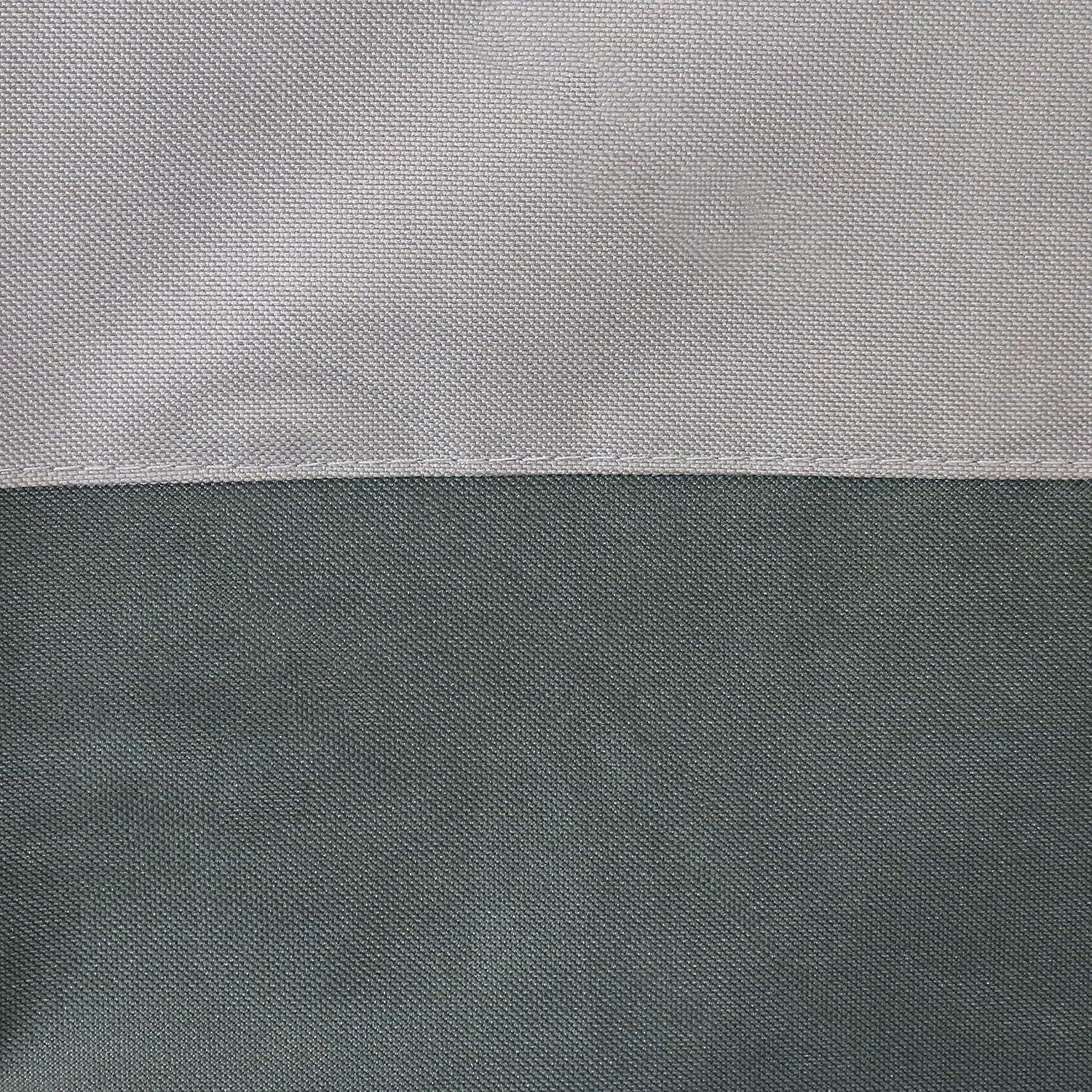 Sunnydaze Outdoor Weather-Resistant Heavy-Duty Polyester with PVC Backing Firewood Log Rack Cover - 4' 2" - Gray and Green