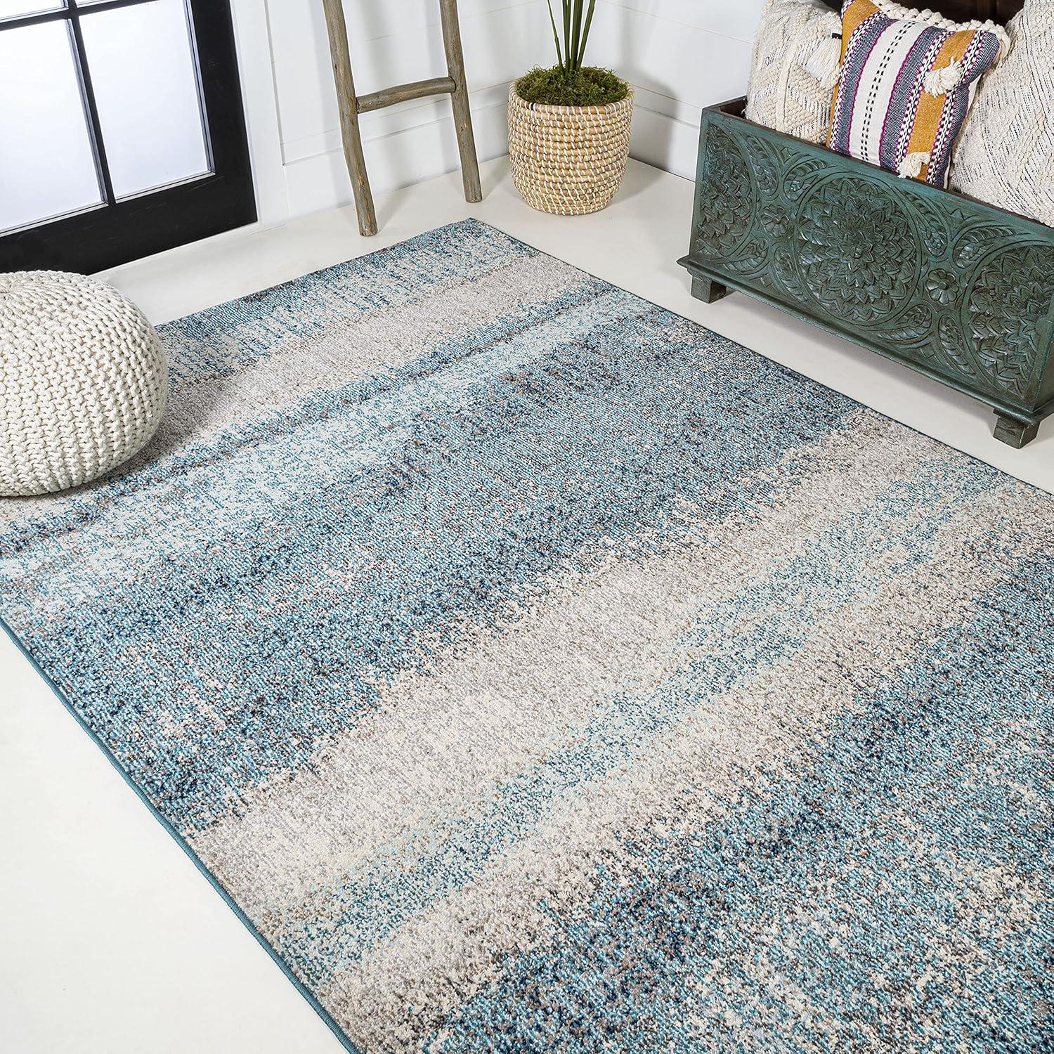 Contemporary POP Modern Abstract Vintage Area Rug - JONATHAN Y