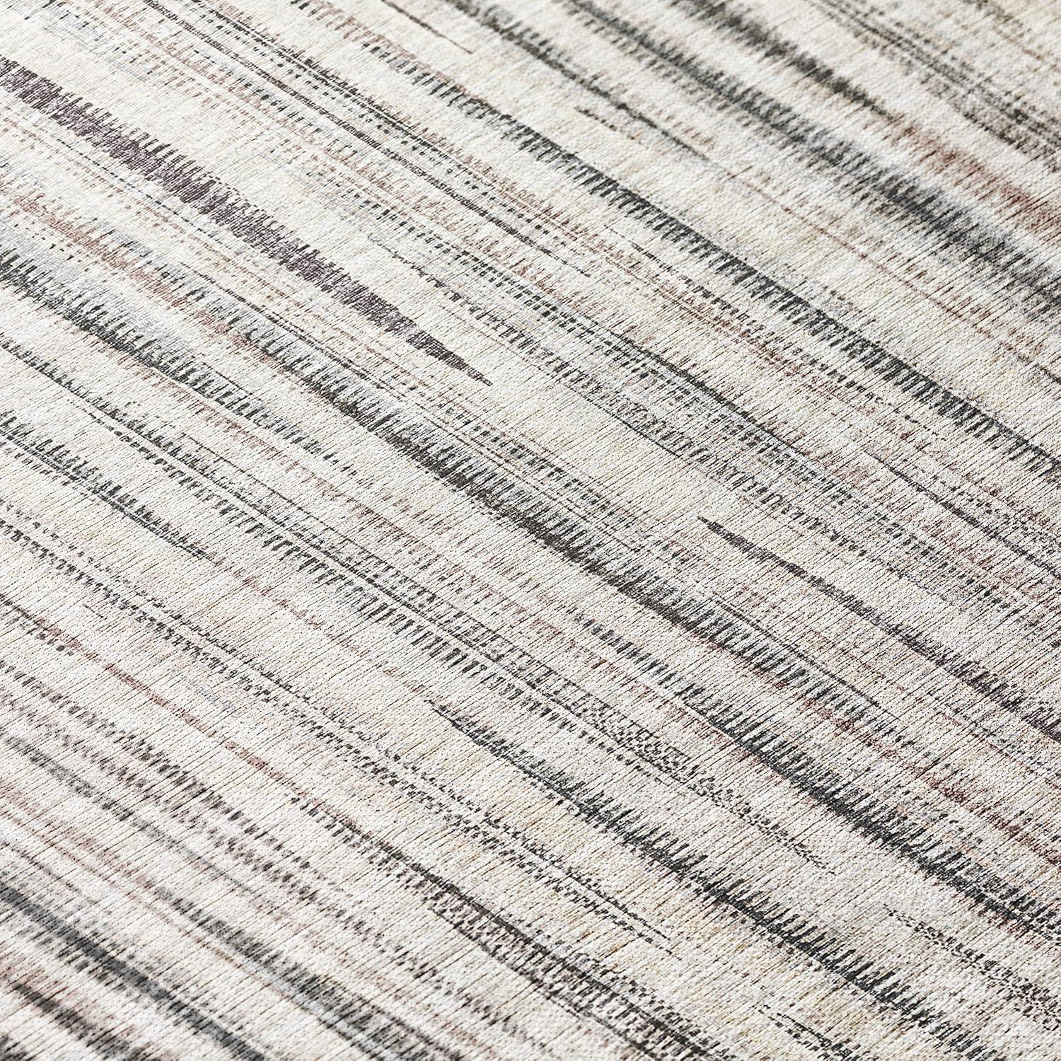 Addison Rugs Indoor/Outdoor Waverly Modern Stripes Washable Rug 3' x 5' - Beige