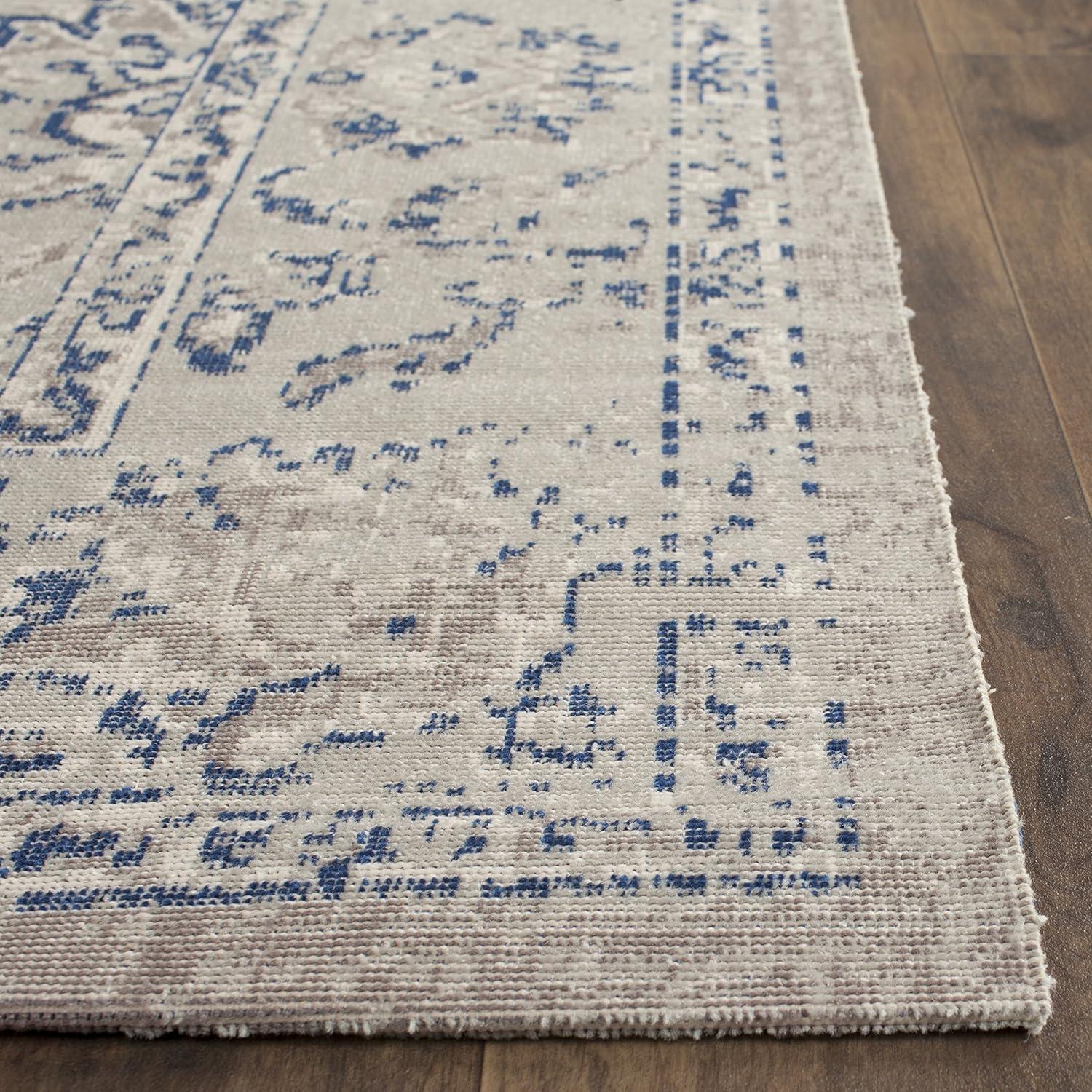 SAFAVIEH Patina Vasiliki Border Area Rug, Grey/Blue, 3' x 5'