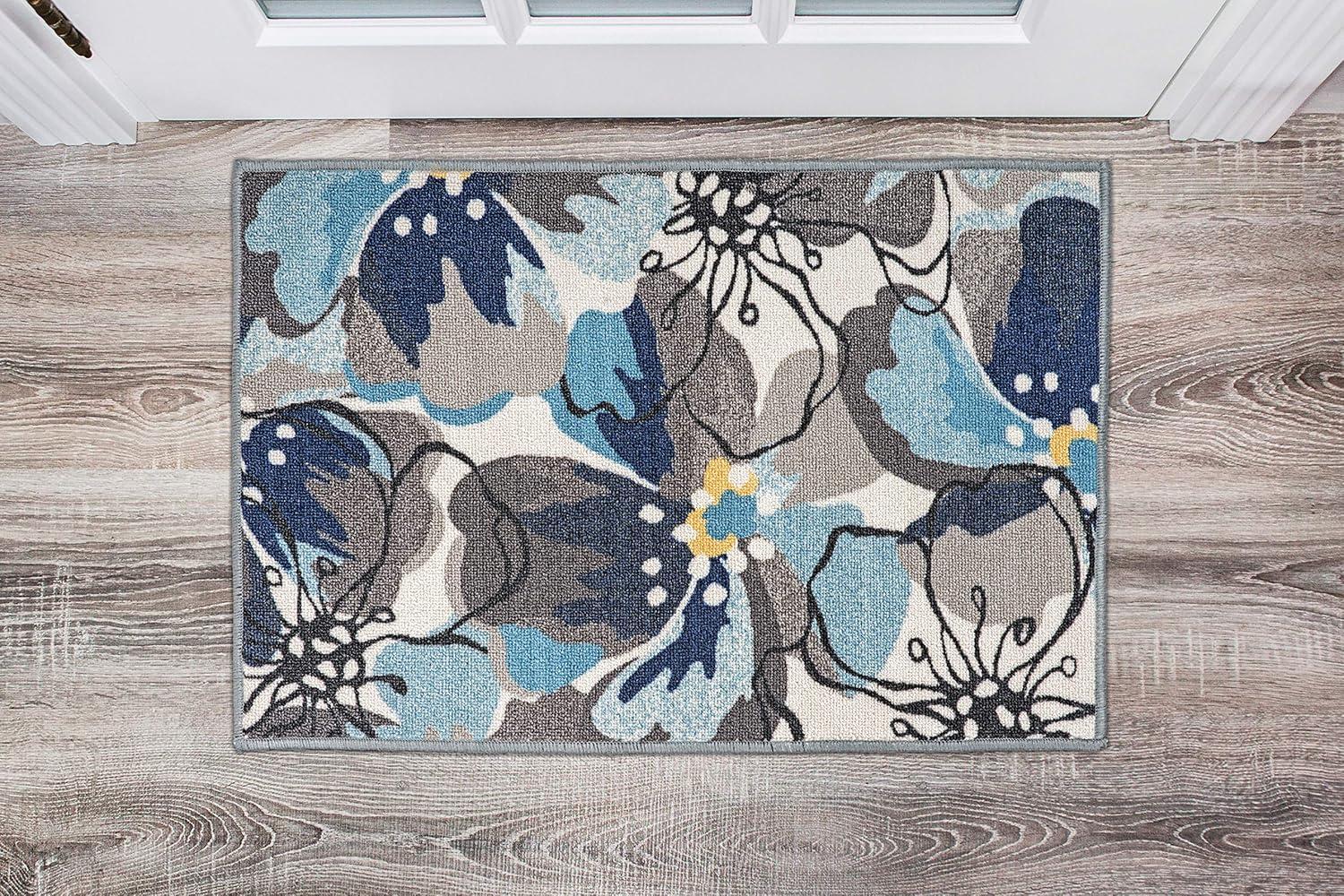 World Rug Gallery Modern Floral Non-Slip (Non-skid) Area Rug