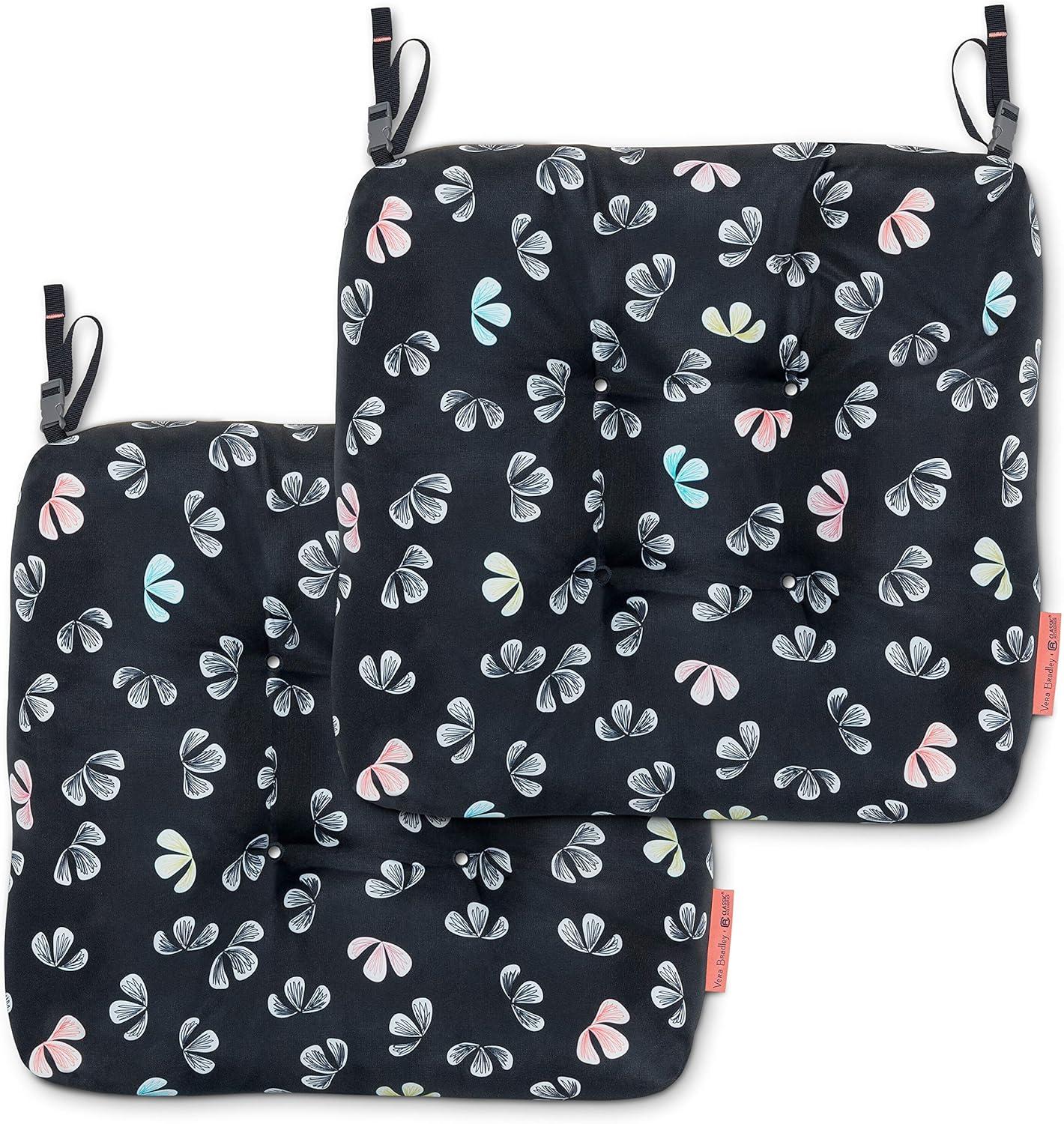 Vera Bradley Vera Bradley by Classic Accessories Water-Resistant Patio Chair Cushions (Set of 2)