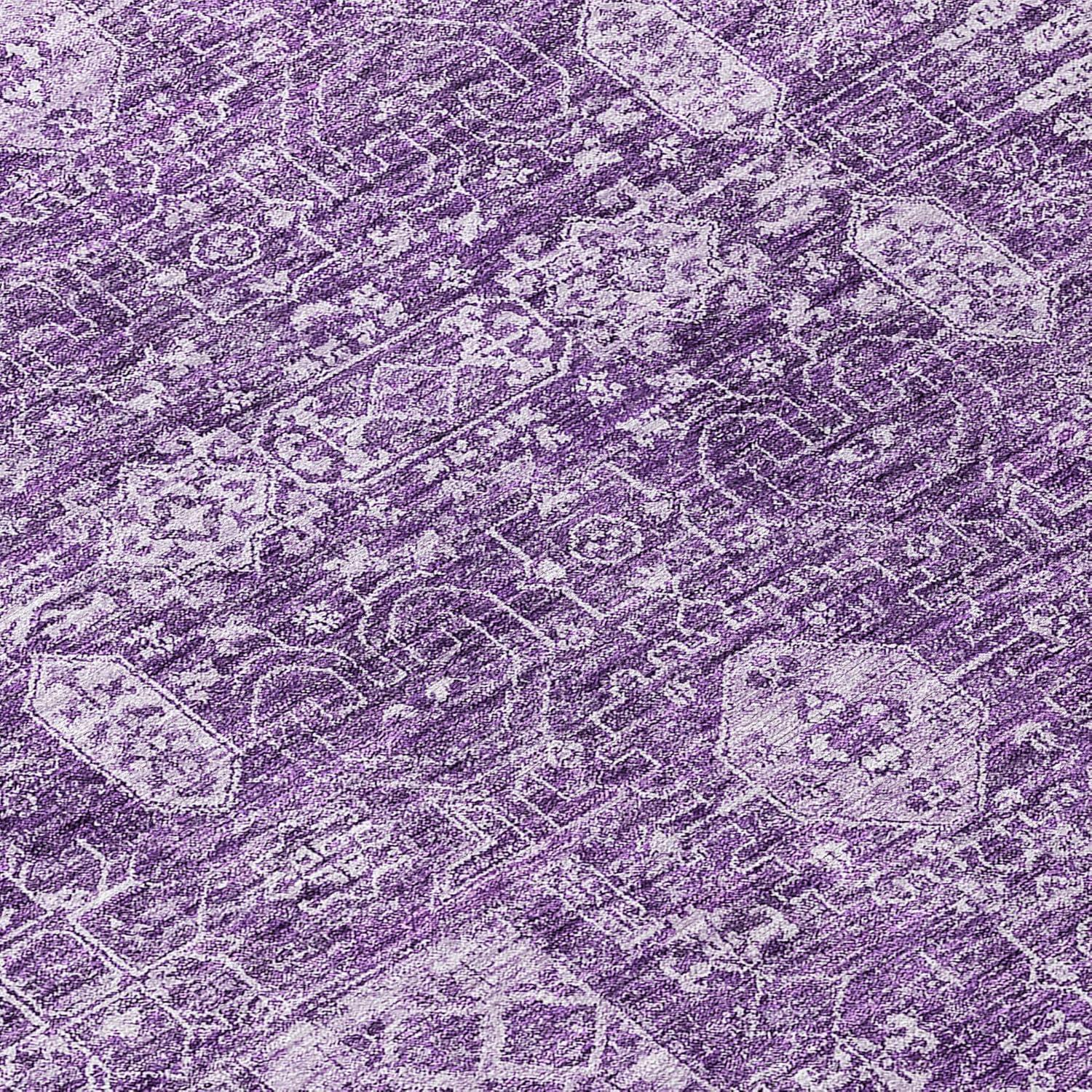 Addison Rugs Chantille Indoor/Outdoor Transitional Panel Purple Washable Rectangle Rug, 1'8" x 2'6"