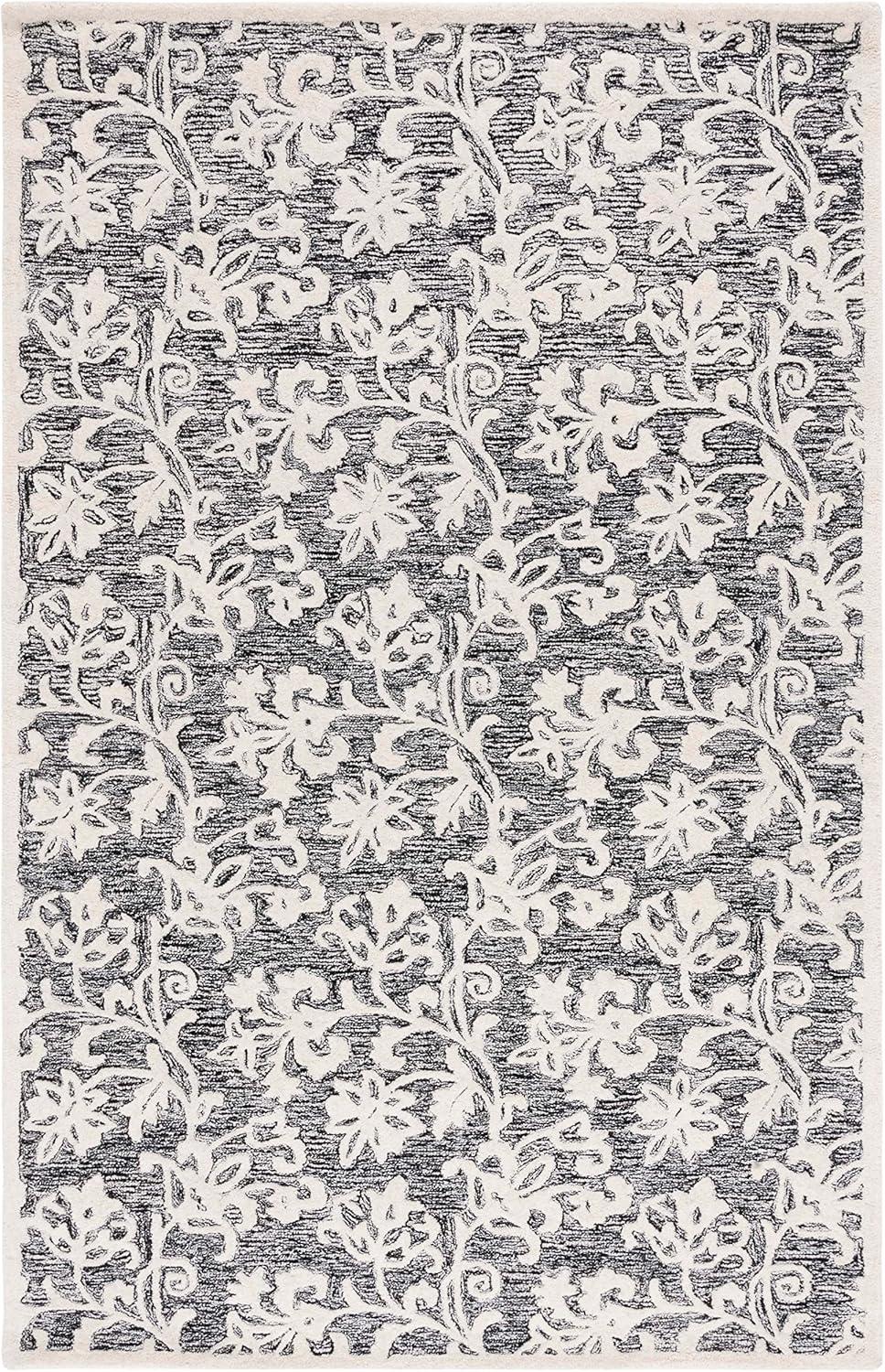 Msr Metro Hand Tufted Wool Floral Indoor Rug