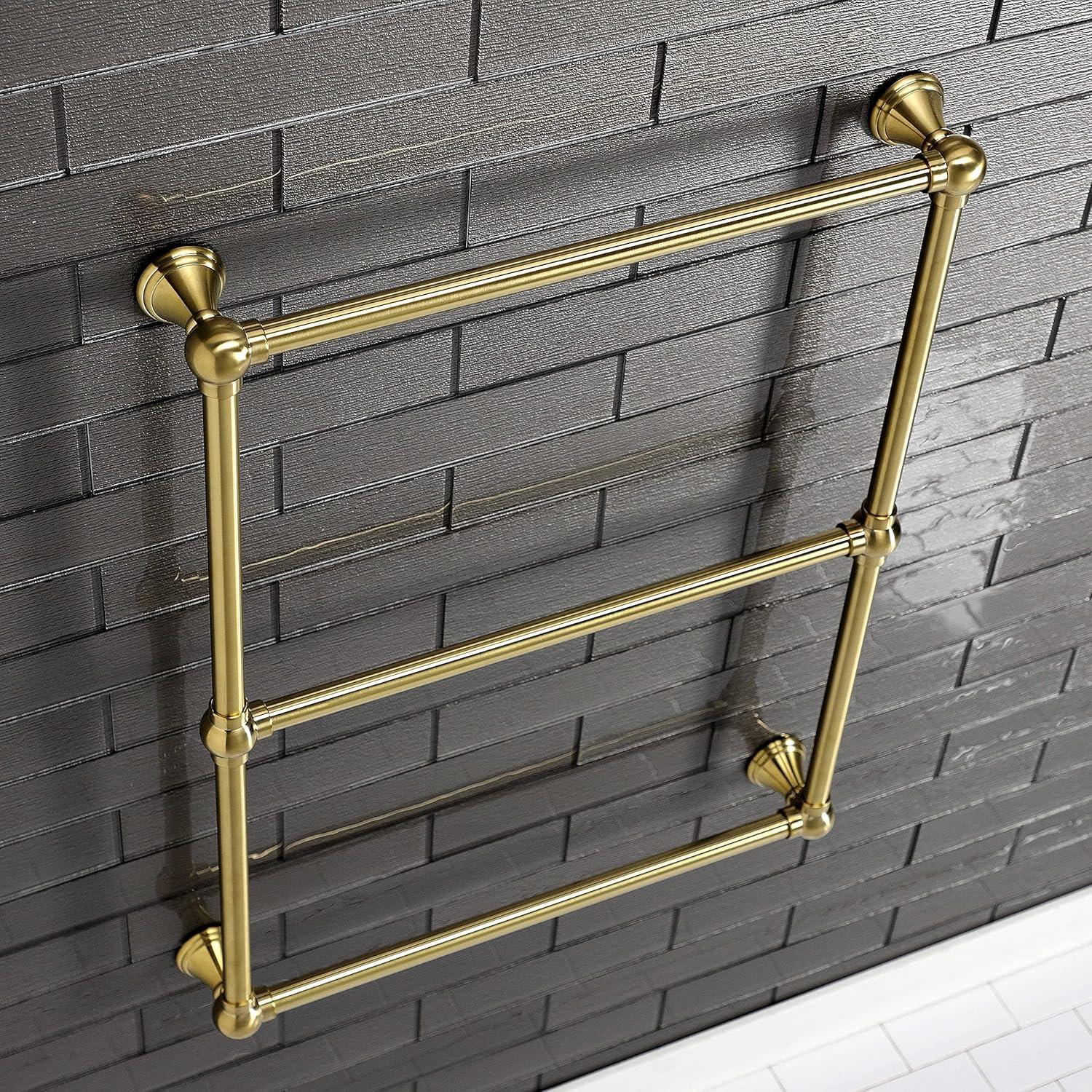 Kingston Brass Maximilien 24-Inch Wall Mount 3-Bar Towel Rack