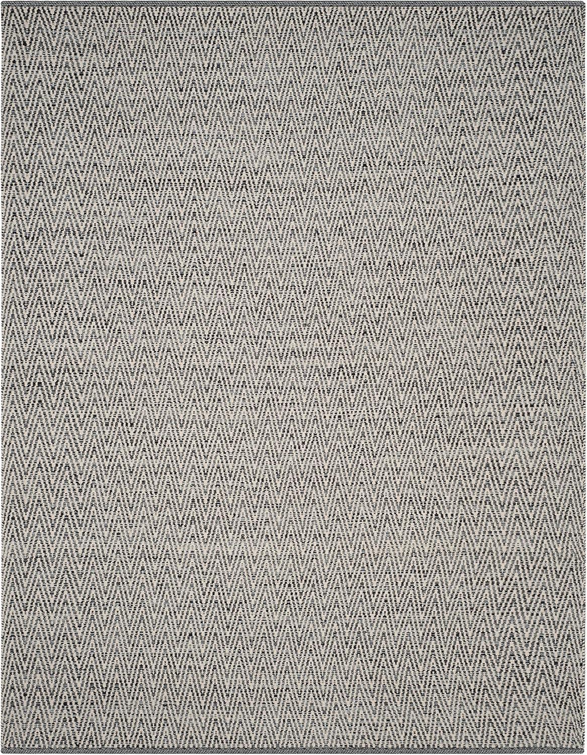 Montauk MTK411 Hand Woven Indoor Area Rug - Ivory/Dark Grey - 8'x10' - Safavieh.