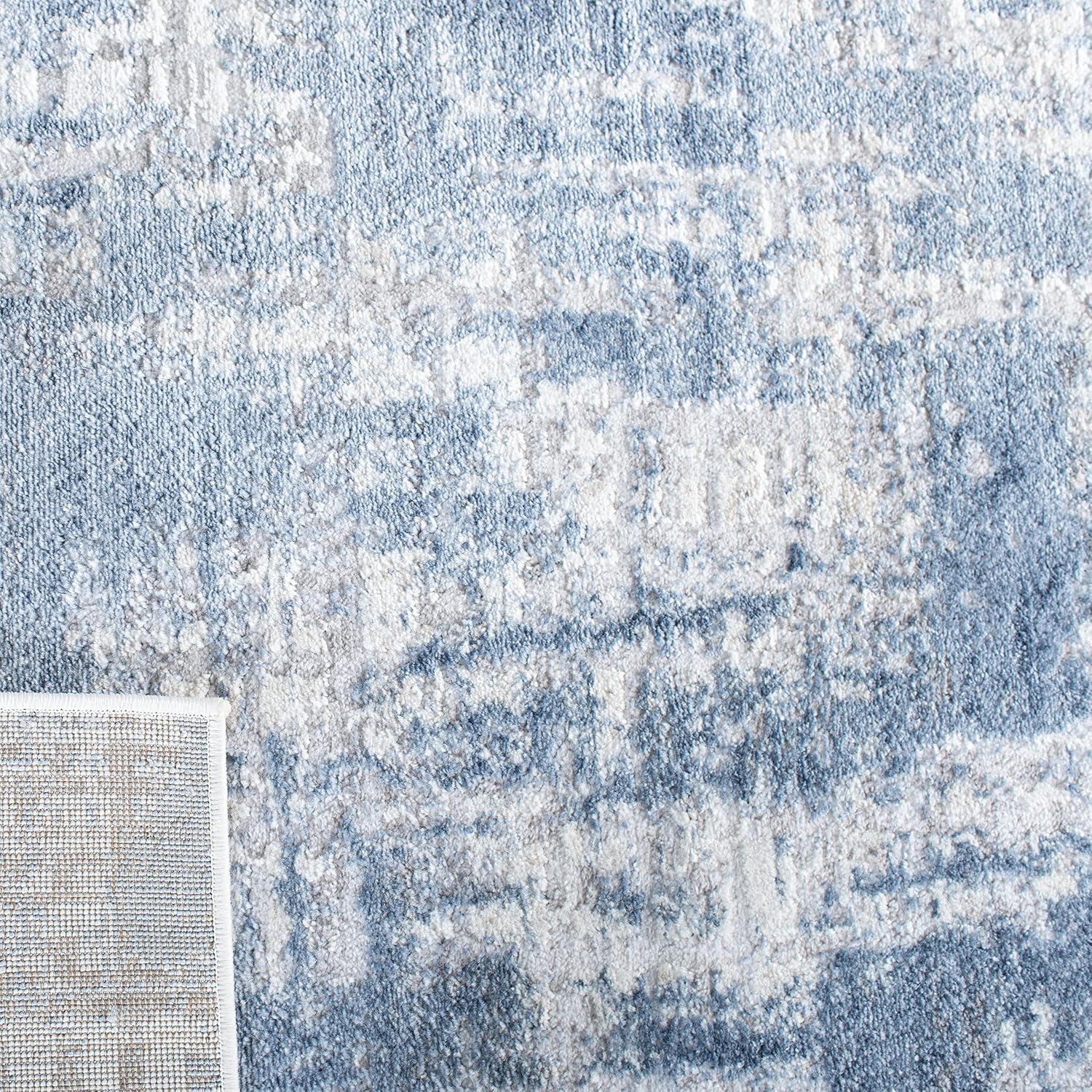Amelia ALA786 Power Loomed Accent Rug - Ivory/Blue - 3'x5' - Safavieh.