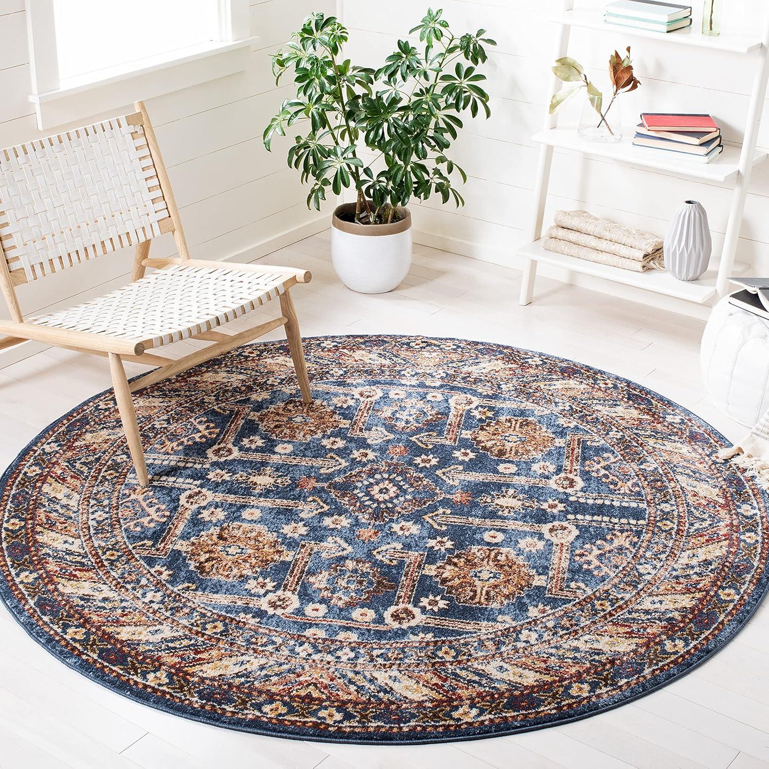 Safavieh BIJAR, ROYAL / IVORY, 9' X 12', Area Rug, BIJ653B-9