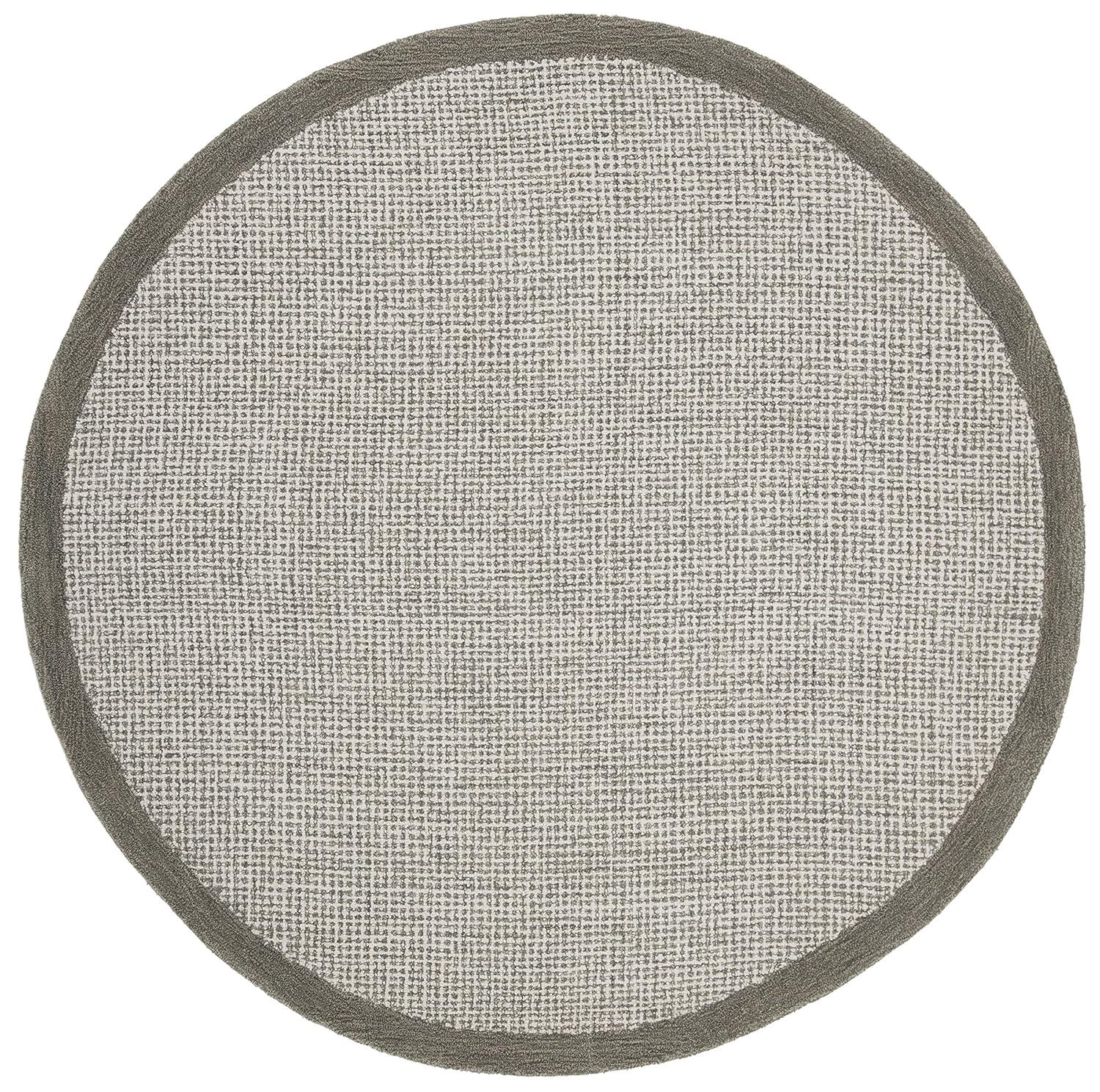 Abstract ABT220 Handmade Indoor Area Rug - Sage/Ivory - 6' Round - Safavieh